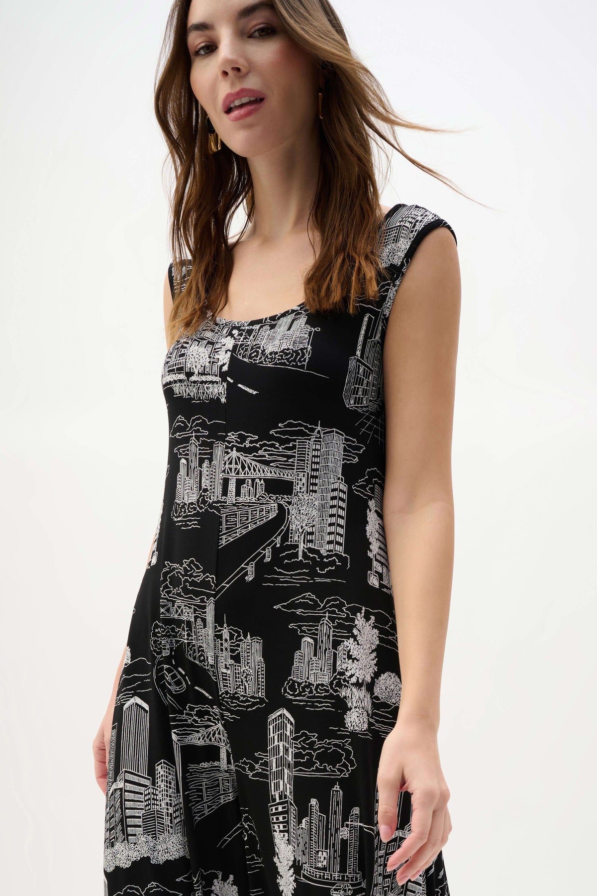 Joseph Ribkoff Conversational Print Culotte Jumpsuit - Style 262243