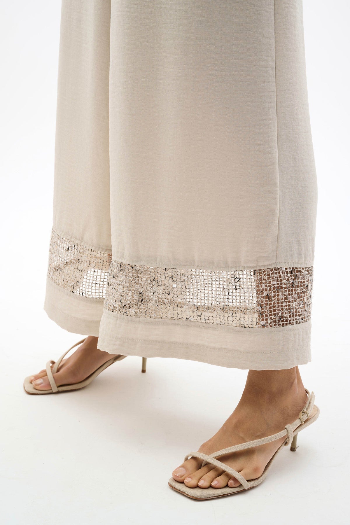 Joseph Ribkoff Sequined Wide Leg Pant - Style 262253