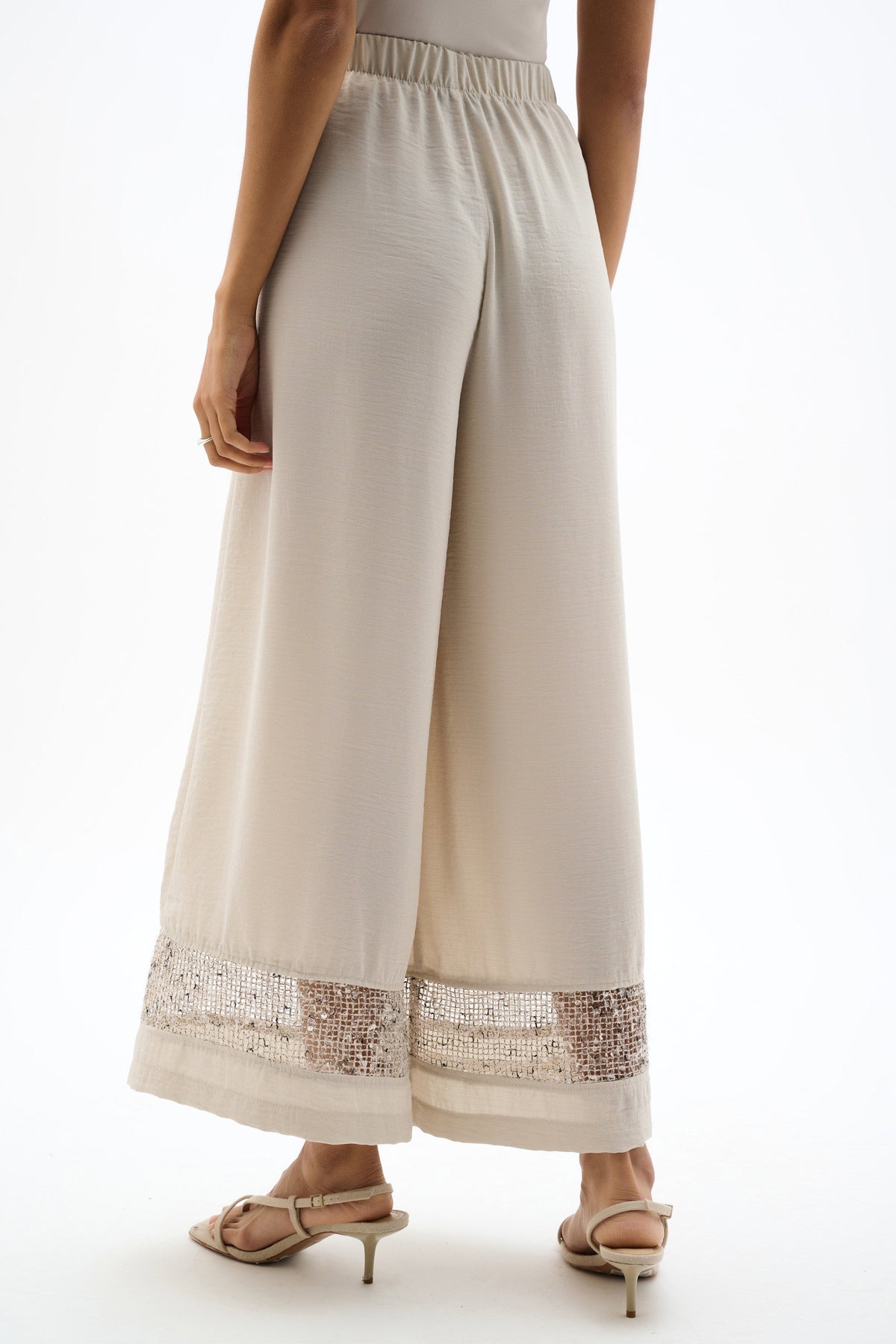 Joseph Ribkoff Sequined Wide Leg Pant - Style 262253