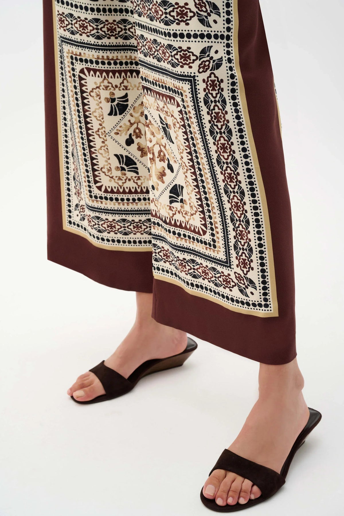 Joseph Ribkoff Scarf Print Wide-Leg Pants - Style 262261