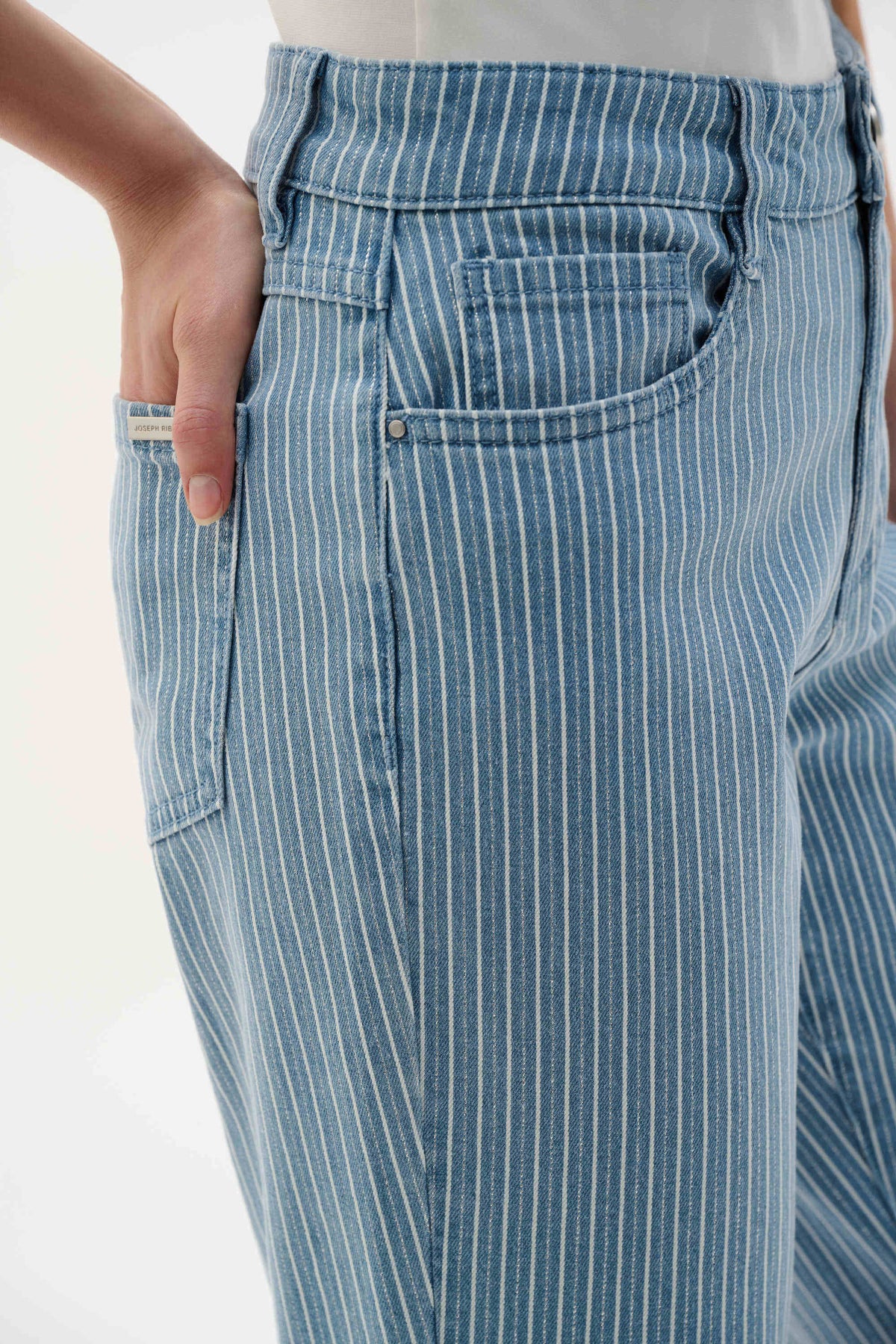 Joseph Ribkoff Lurex Stripe Crop Jeans - Style 262934