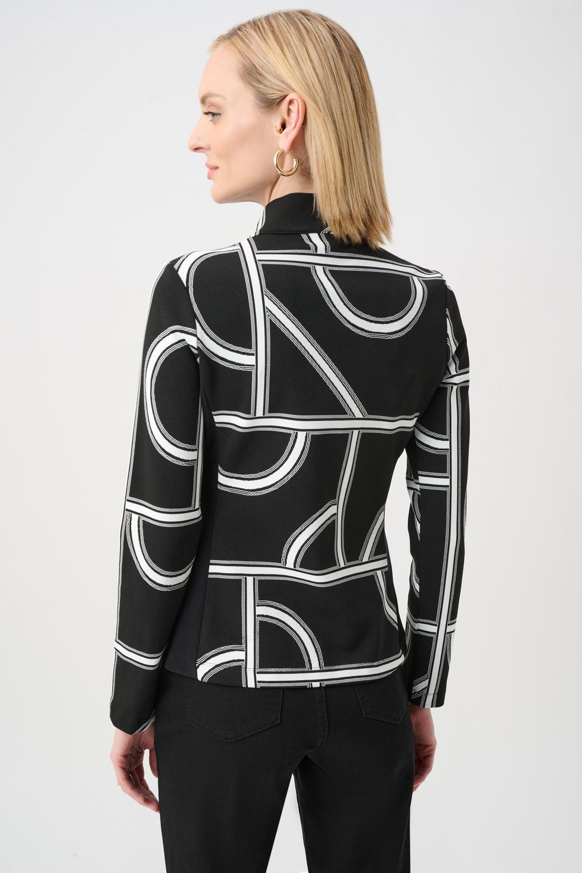 Joseph Ribkoff Geometric Fitted Jacket - Style 263055