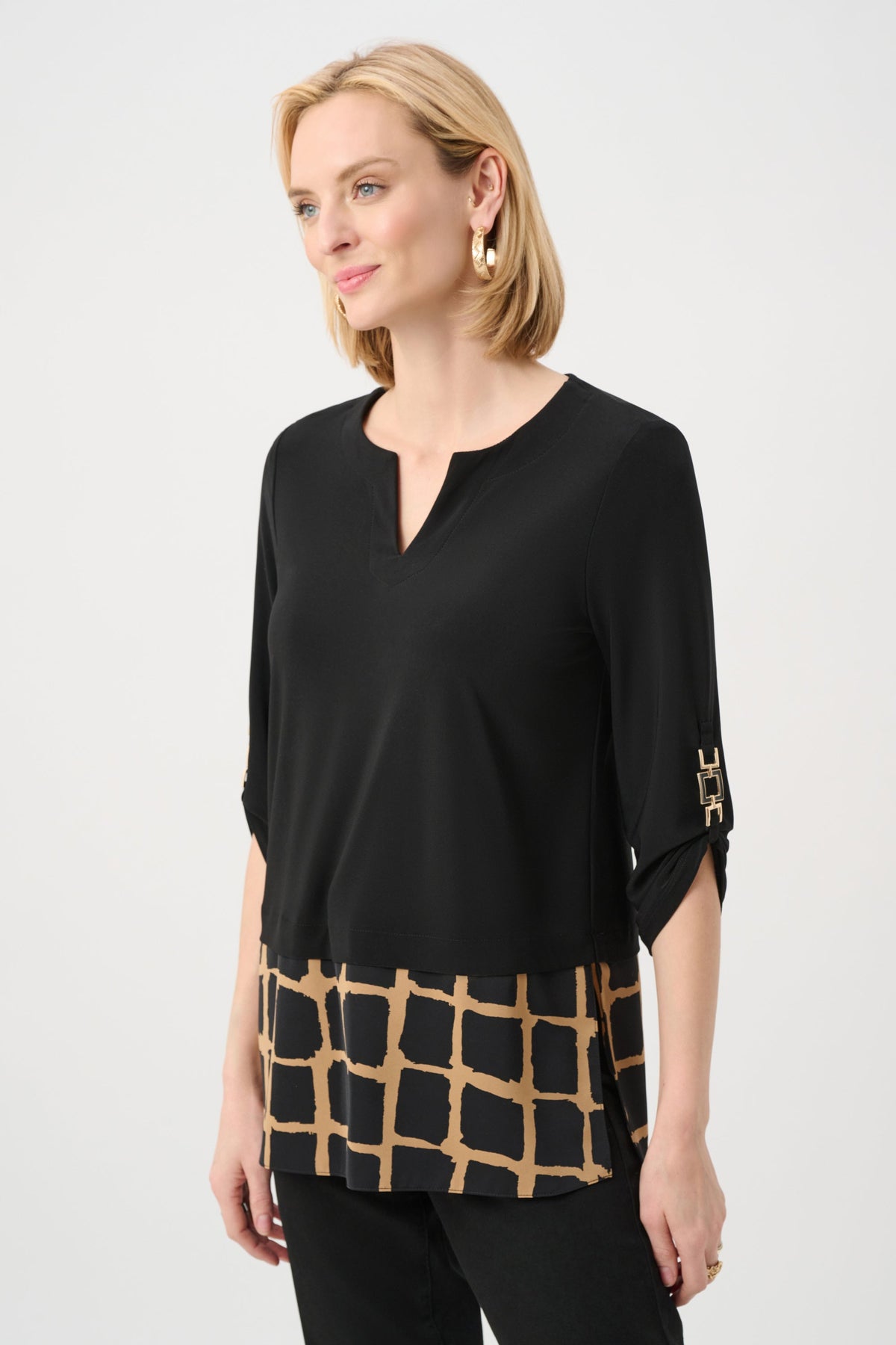 Joseph Ribkoff Classic Print Straight Top - Style 263094