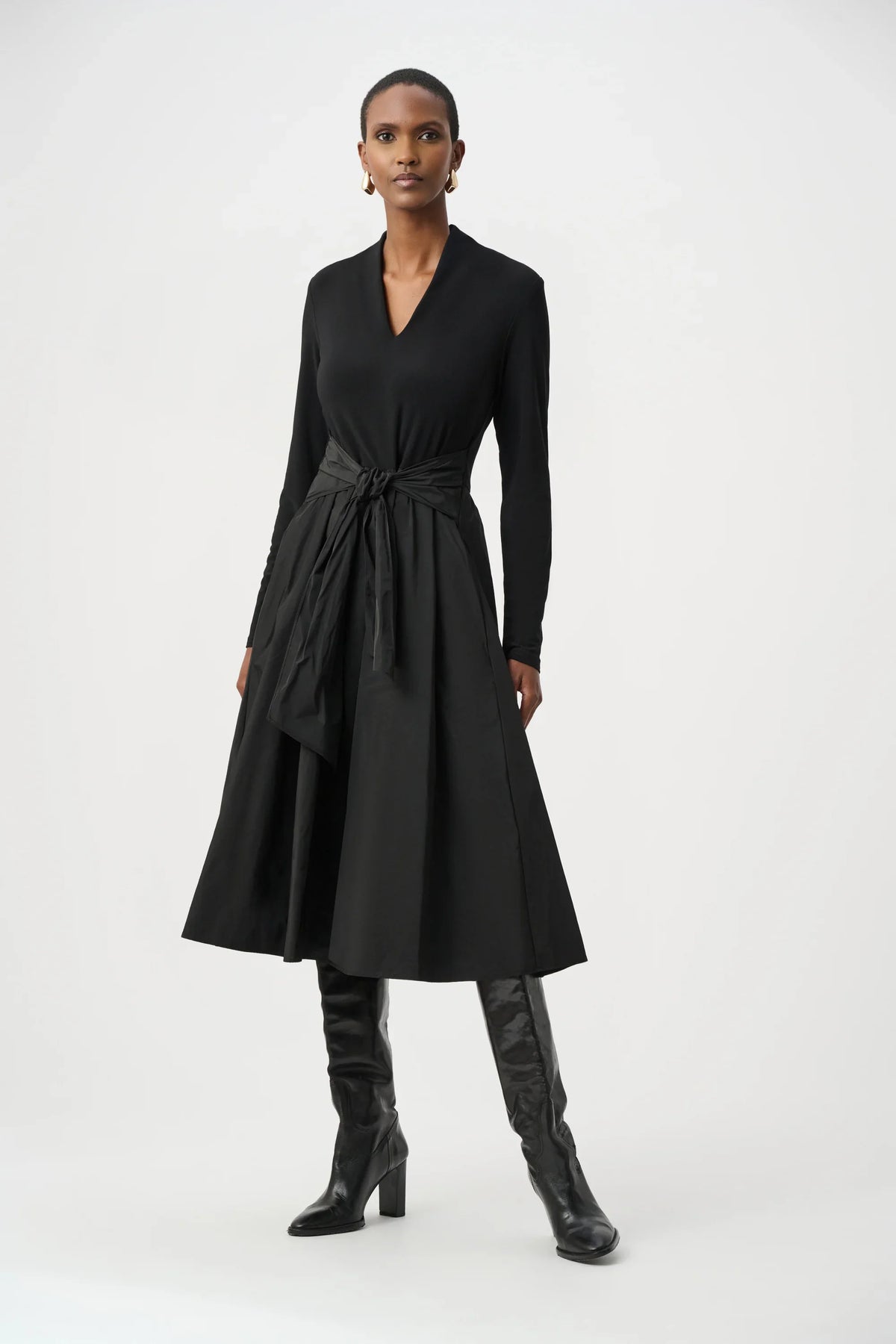 Joseph Ribkoff V-Neck Flare Dress - Style 263145