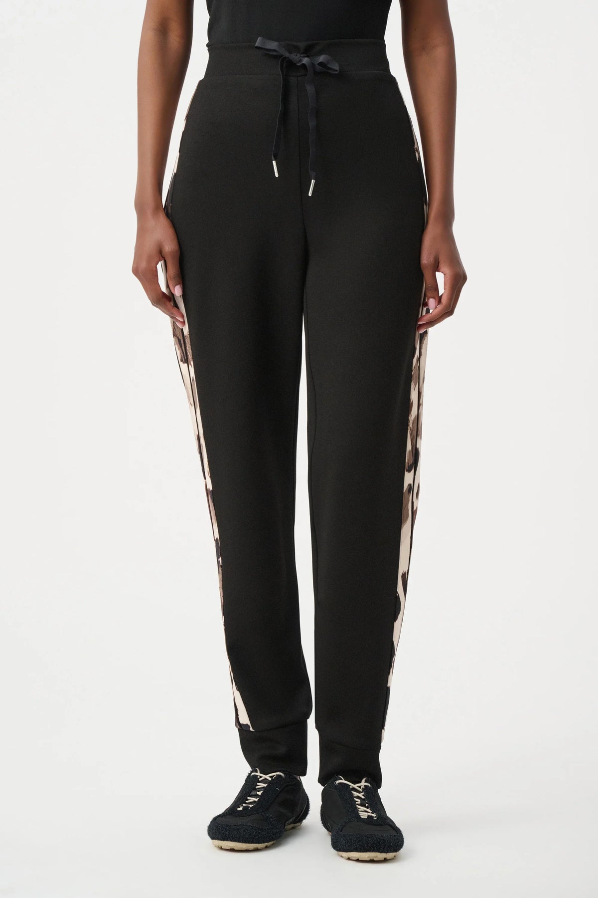 Joseph Ribkoff Animal Trimmed Jogger Pant - Style 263608