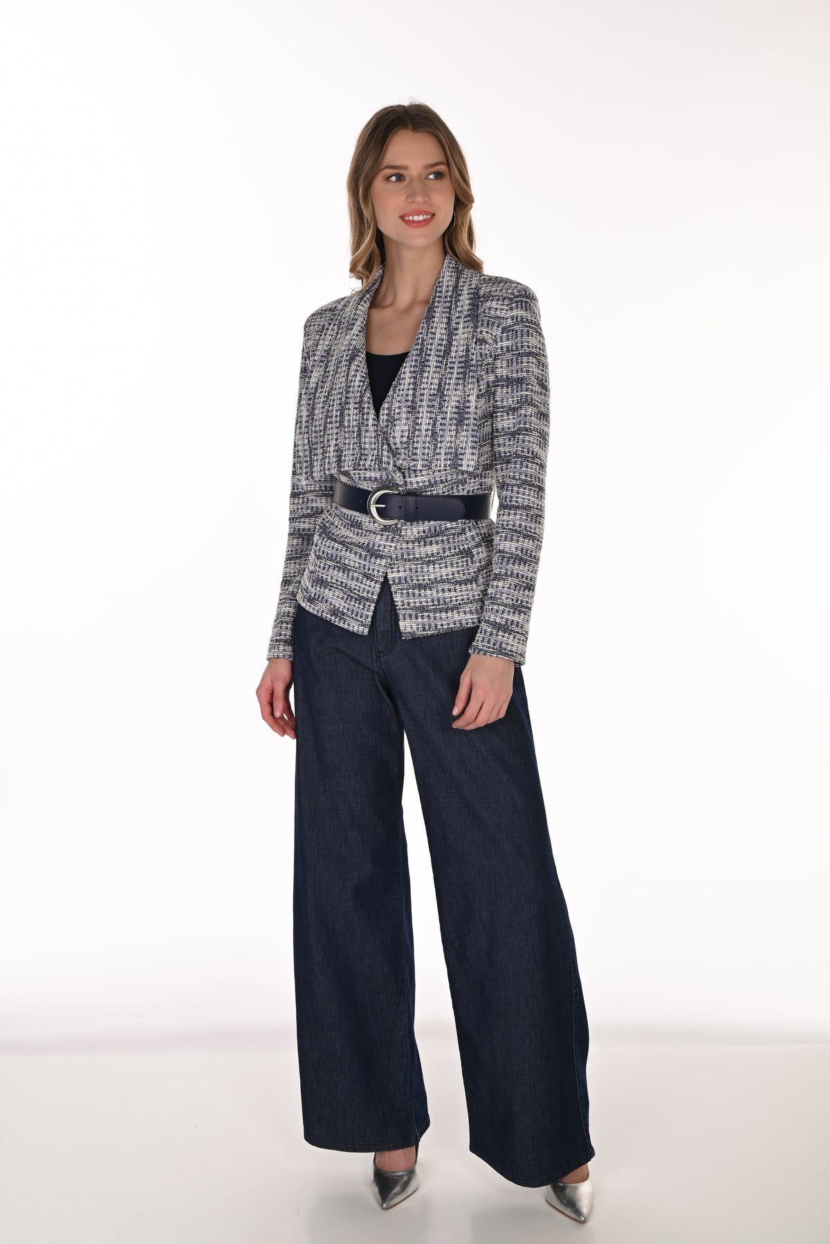 Frank Lyman Wide-Leg Denim Pant - Style 263769