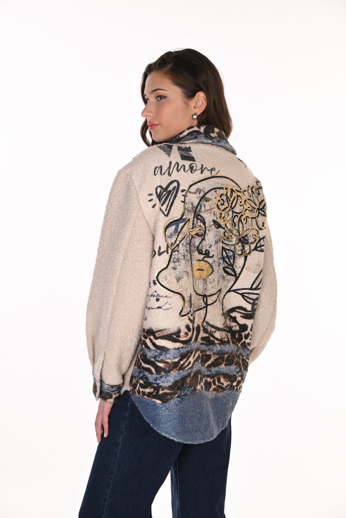 Frank Lyman Button Front Shacket - Style 263788
