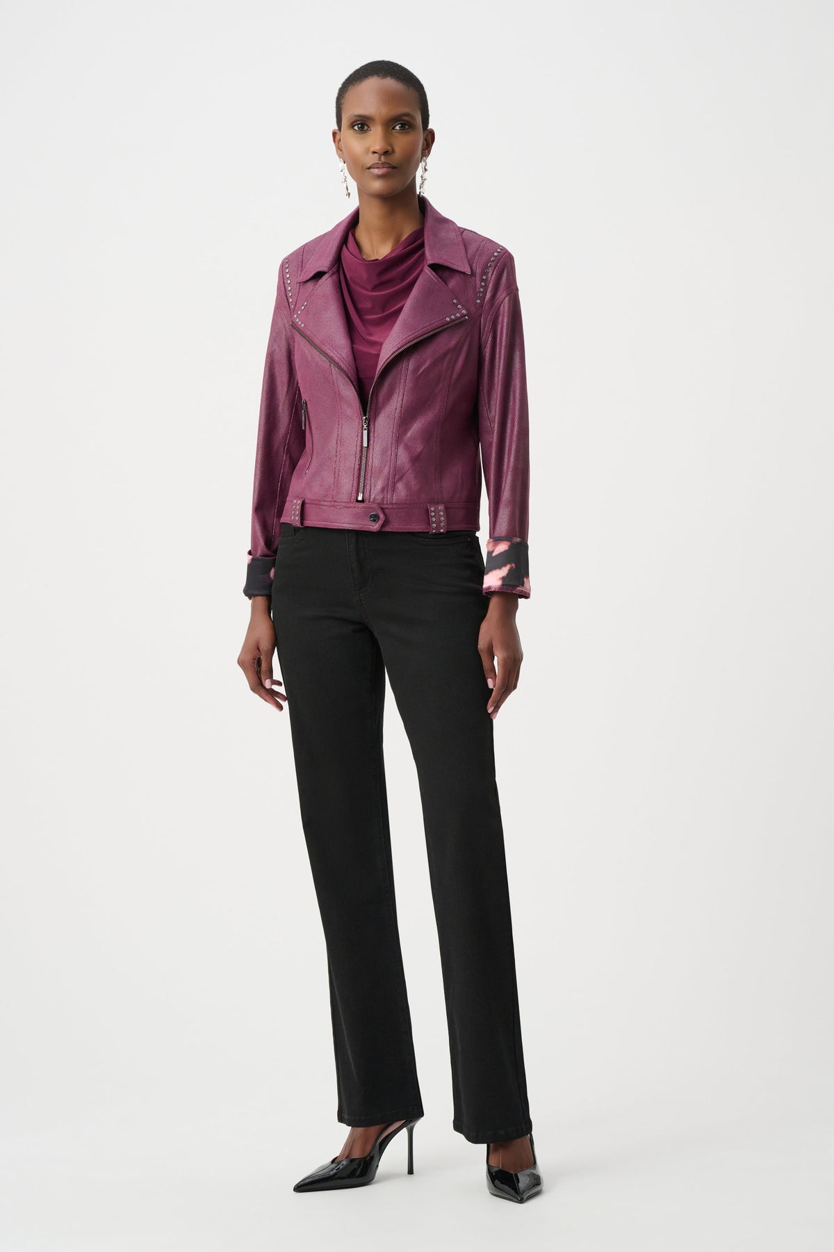 Joseph Ribkoff Faux Suede Fitted Jacket - Style 263907