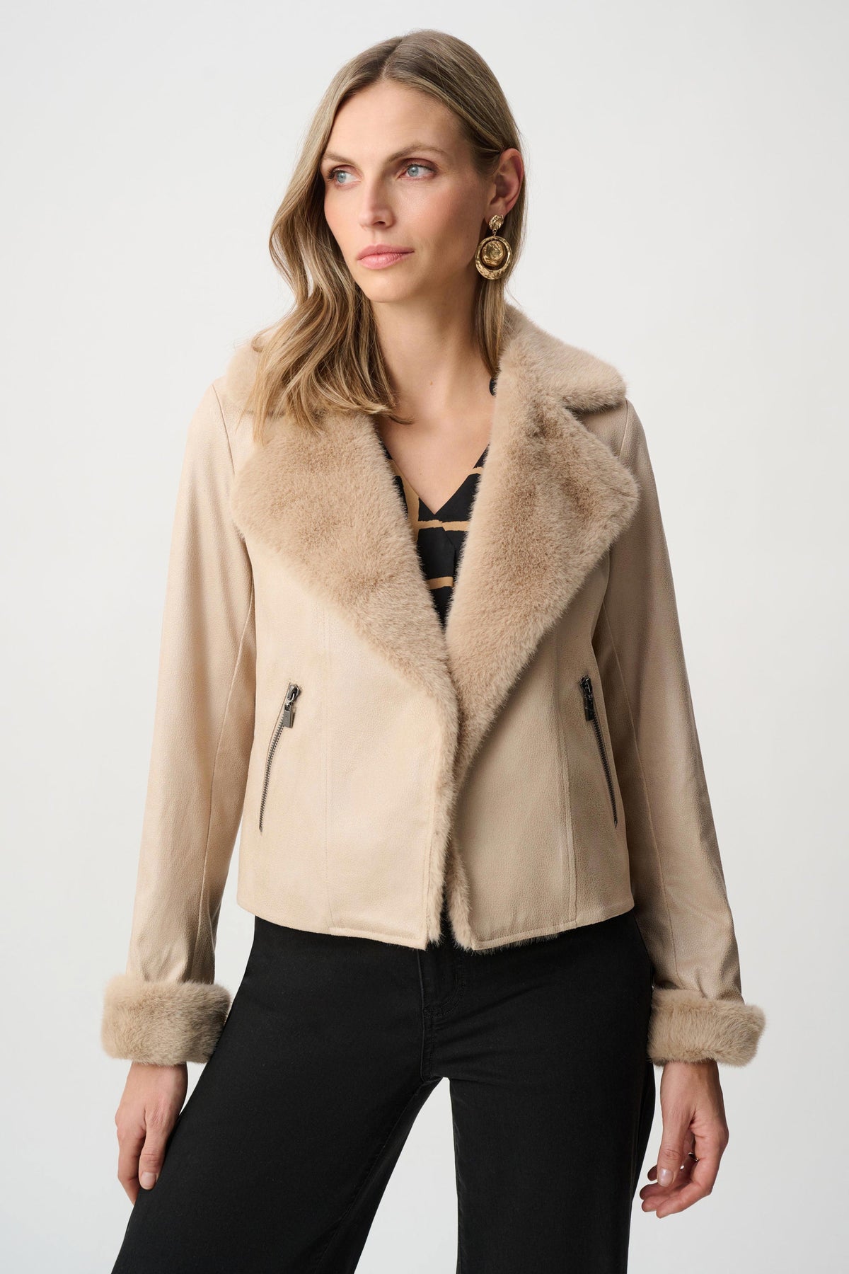 Joseph Ribkoff Faux Suede Jacket - Style 263909
