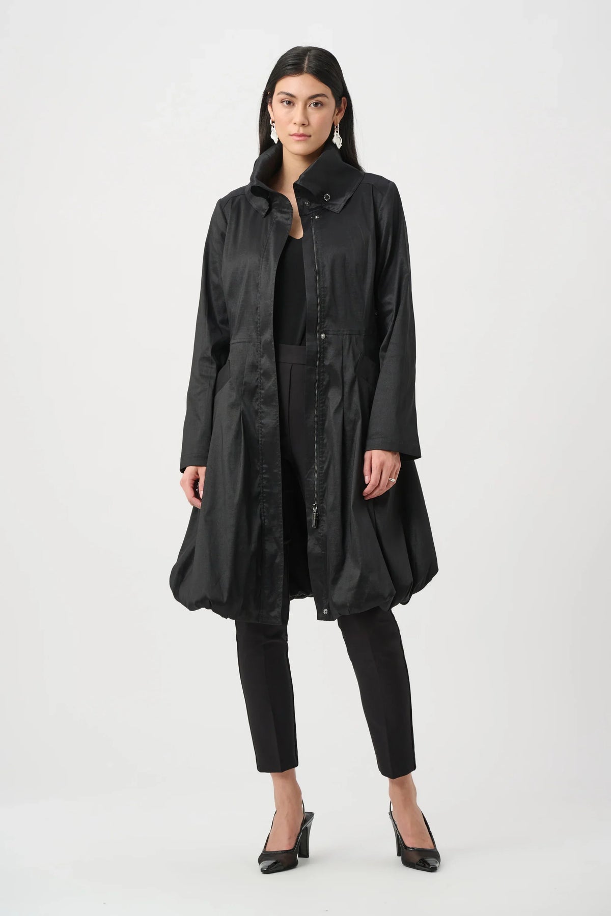 Joseph Ribkoff Stretch Taffeta Balloon Coat - Style 263911