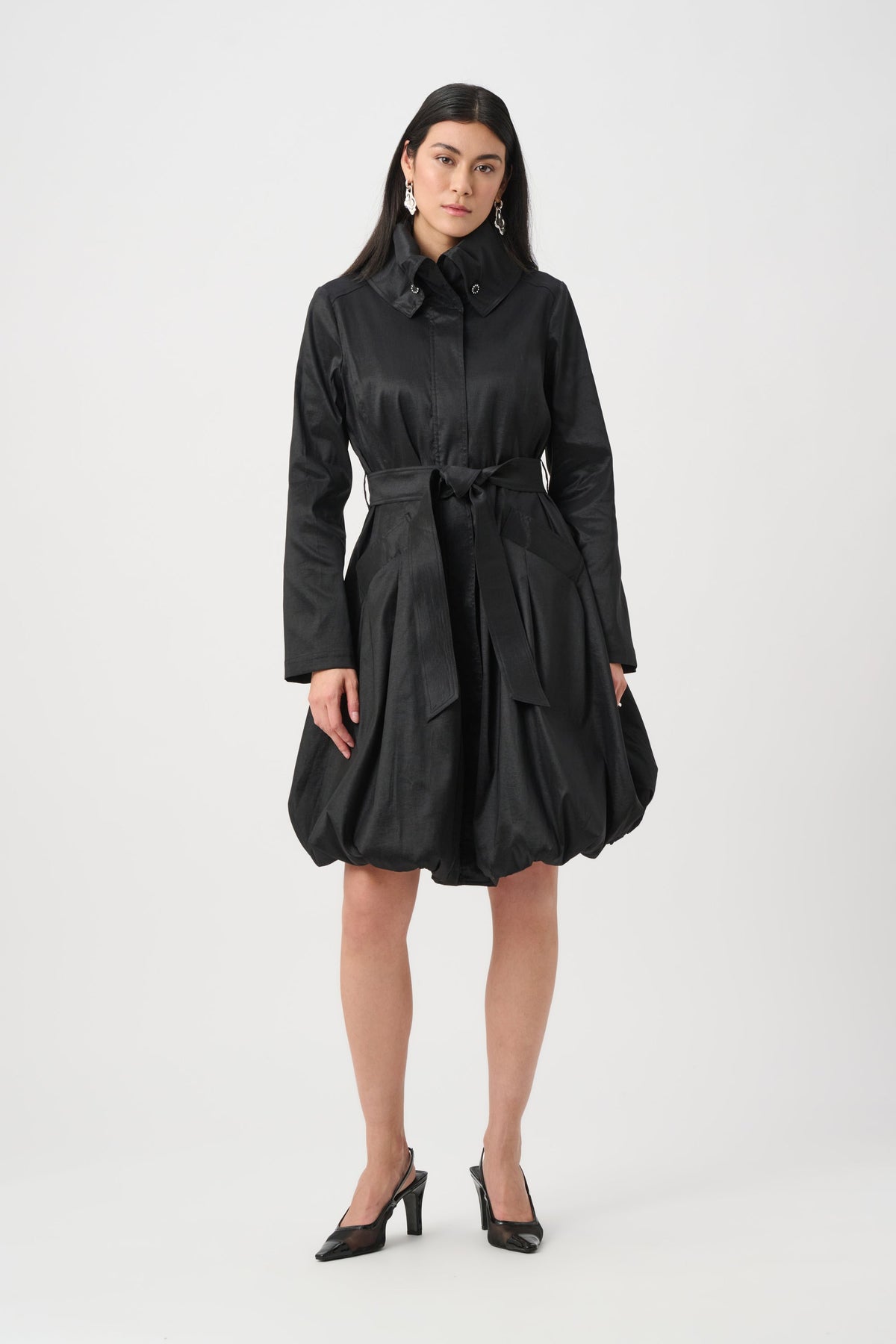 Joseph Ribkoff Stretch Taffeta Balloon Coat - Style 263911