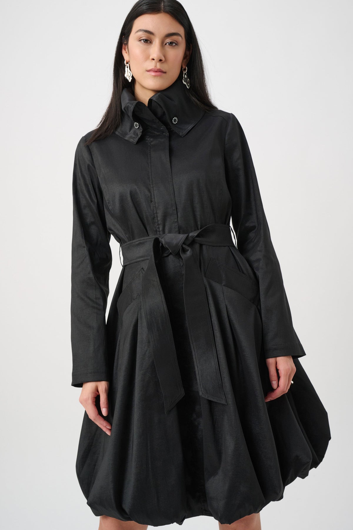 Joseph Ribkoff Stretch Taffeta Balloon Coat - Style 263911