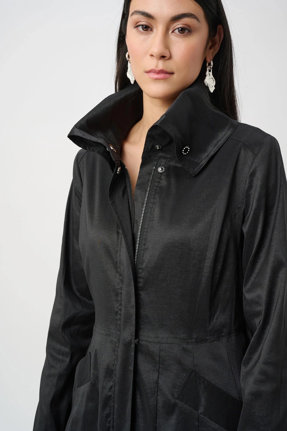 Joseph Ribkoff Stretch Taffeta Balloon Coat - Style 263911