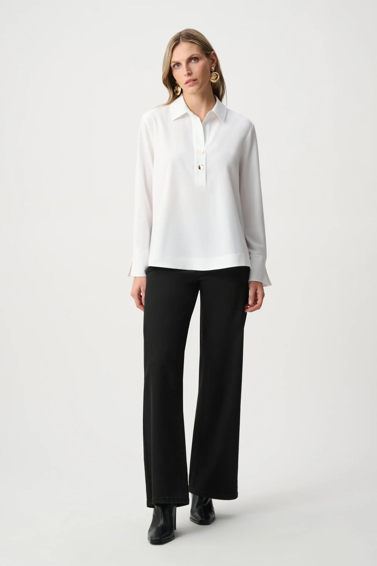 Joseph Ribkoff Stretch Poplin Shirt - Style 263928V