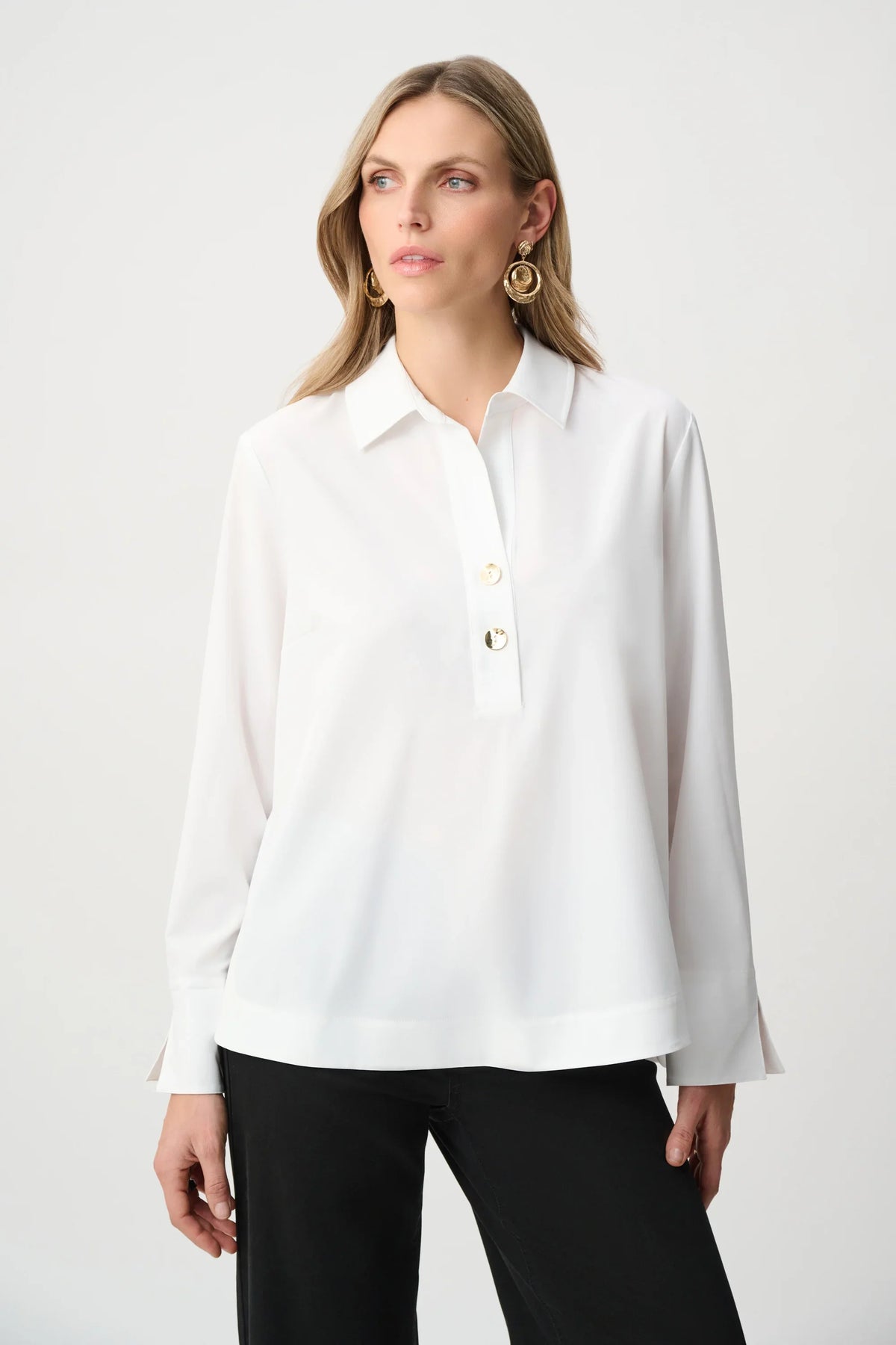 Joseph Ribkoff Stretch Poplin Shirt - Style 263928V