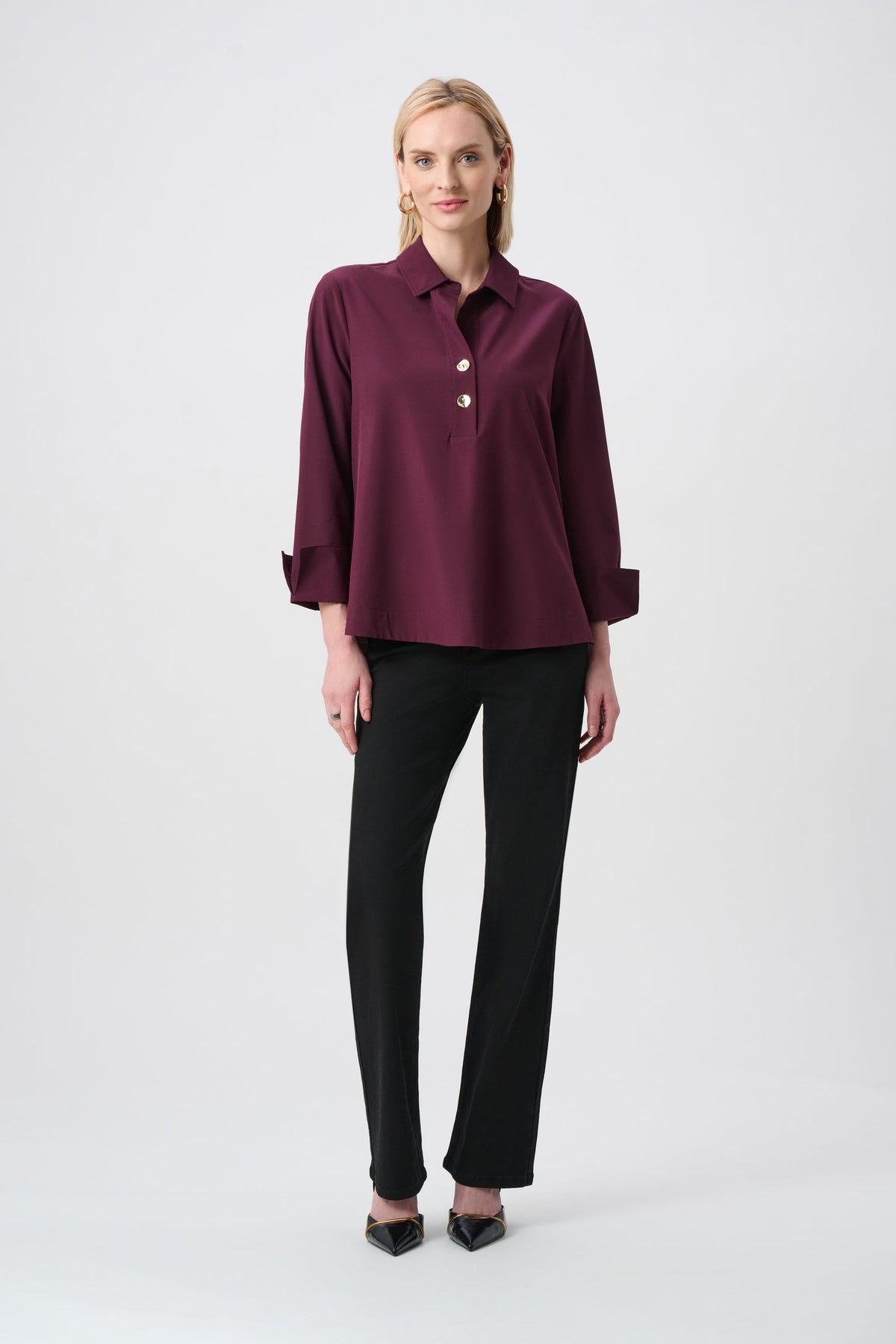 Joseph Ribkoff Stretch Poplin Shirt - Style 263928