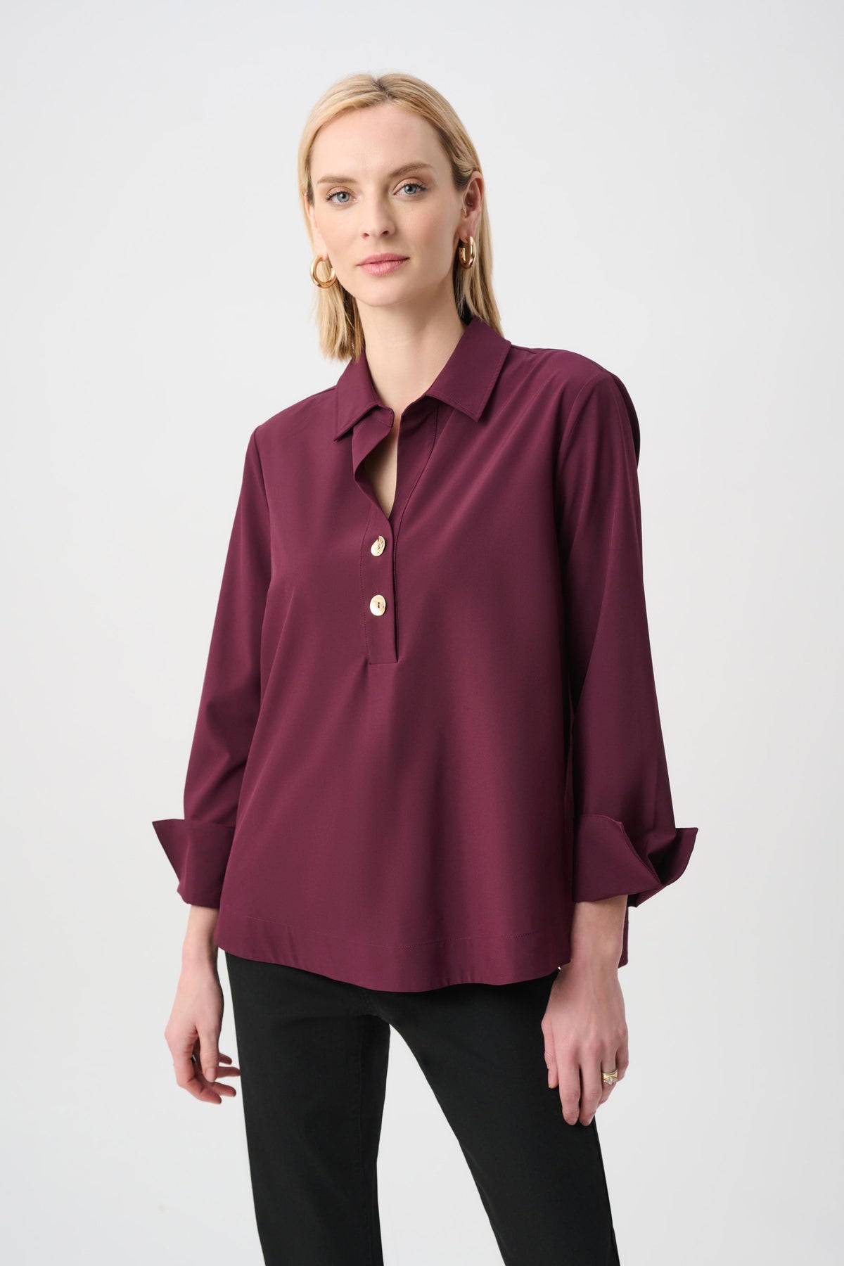 Joseph Ribkoff Stretch Poplin Shirt - Style 263928