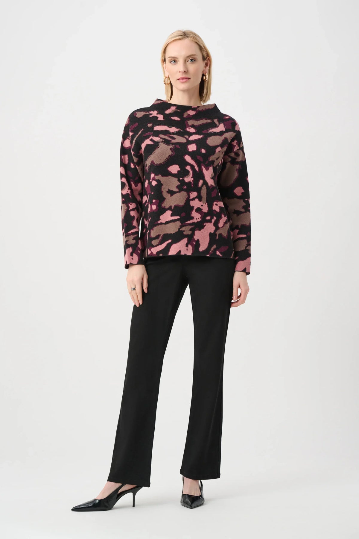 Joseph Ribkoff Spotted Knit Sweater - Style 263930