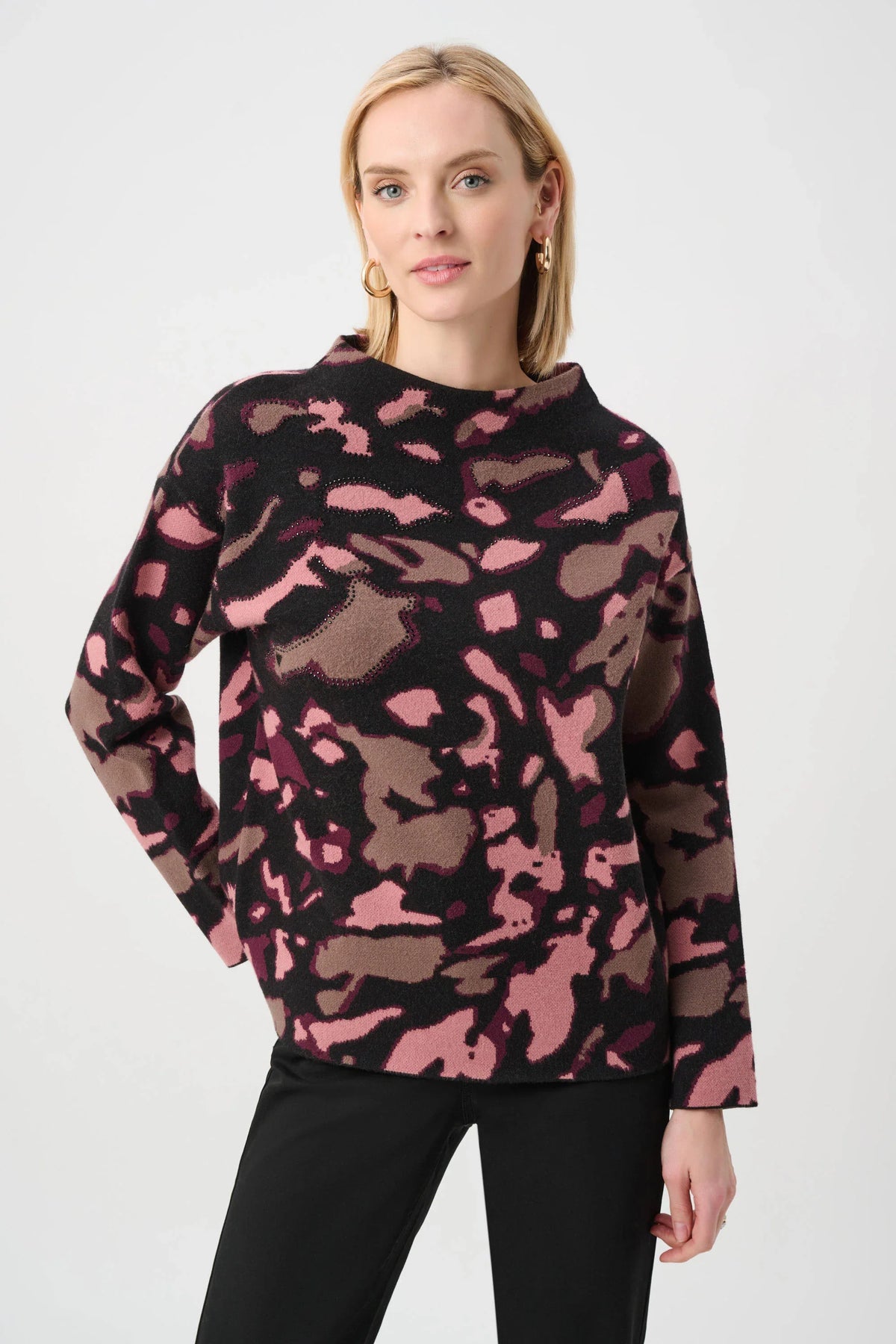 Joseph Ribkoff Spotted Knit Sweater - Style 263930