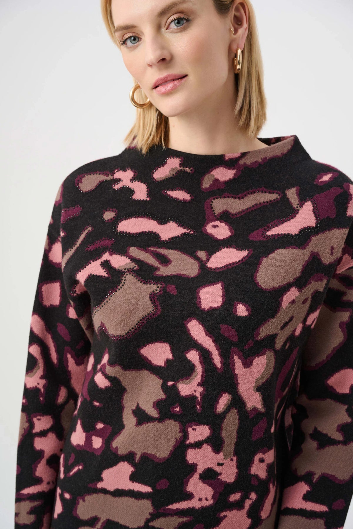 Joseph Ribkoff Spotted Knit Sweater - Style 263930