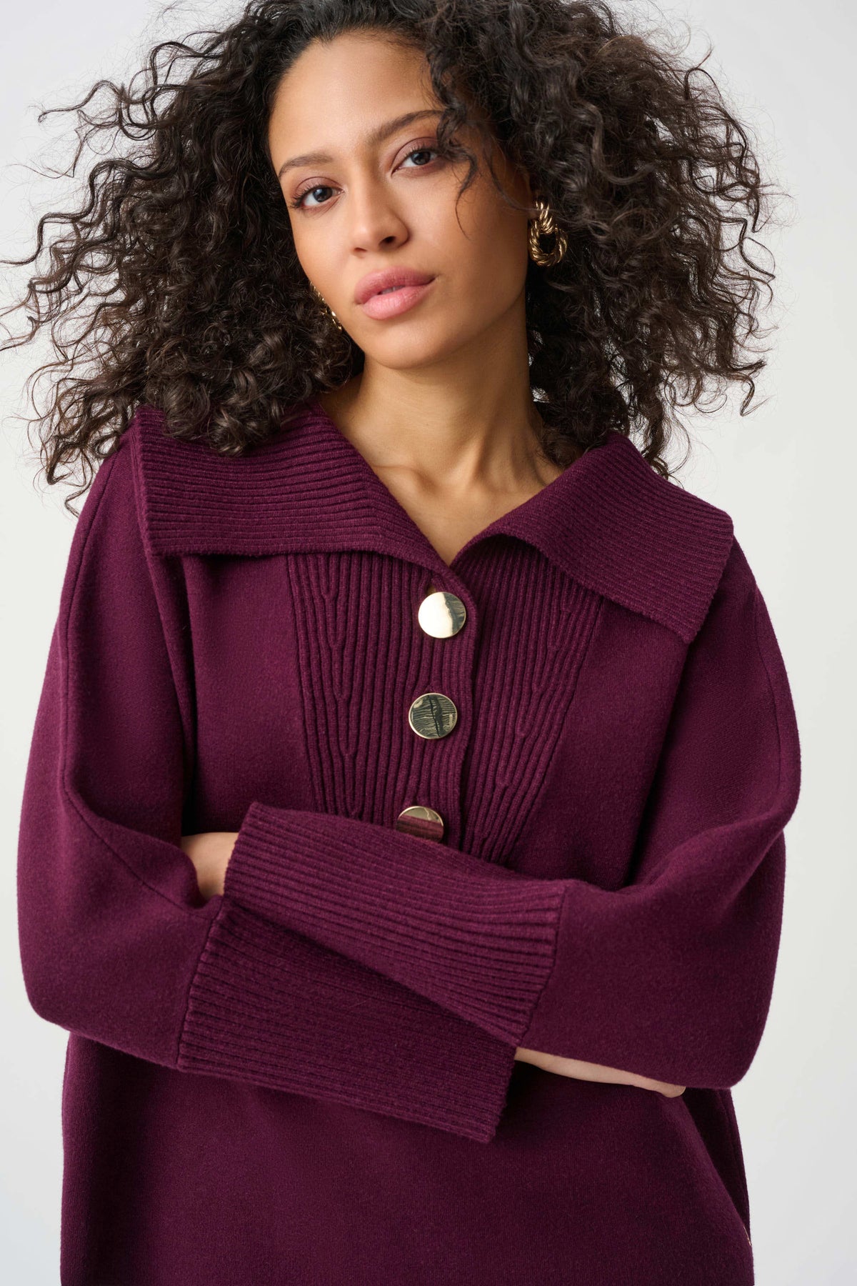 Joseph Ribkoff Shawl-Neck Sweater - Style 263938