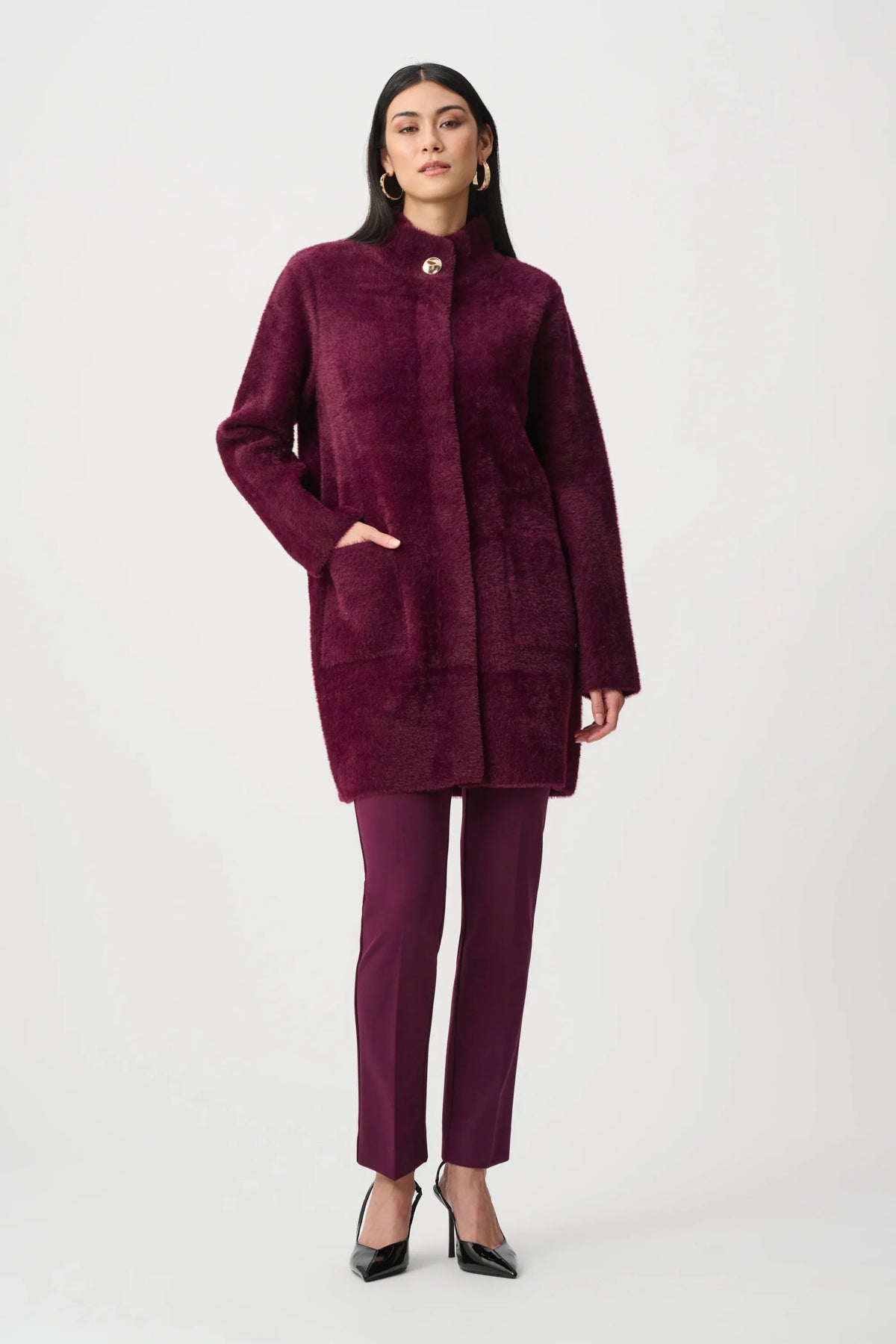 Joseph Ribkoff Classic Mock Neck Coat - Style 263955