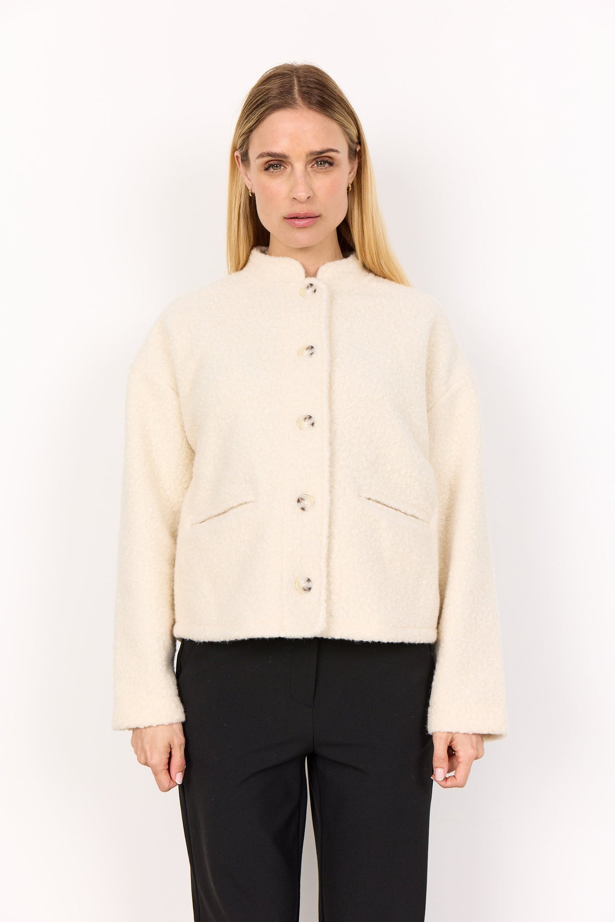 Soya Concepts Shaima Button Short Jacket - Style 5PF27155