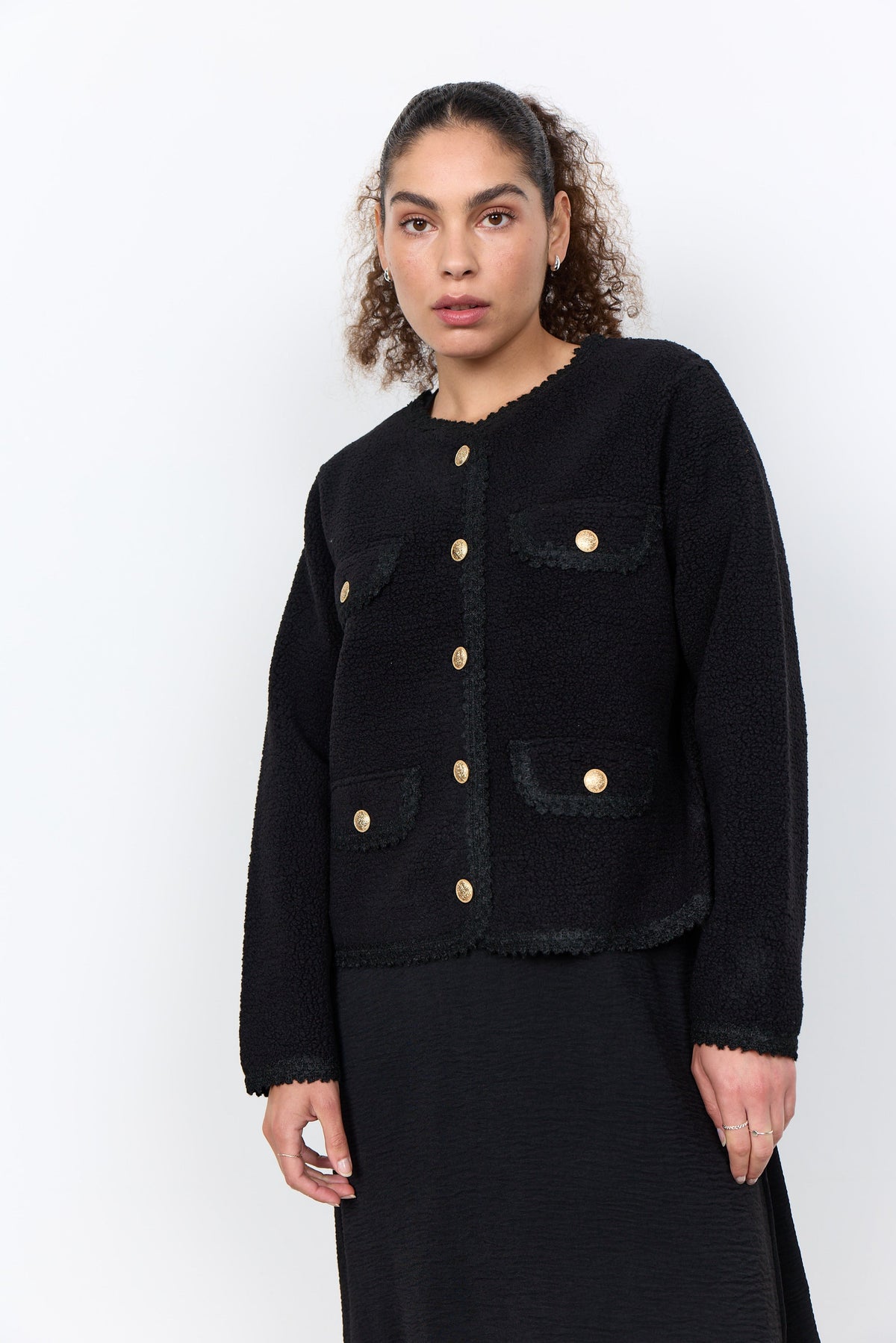 Soya Concepts Gertrud One Button Front Cardigan - Style 5PF27754