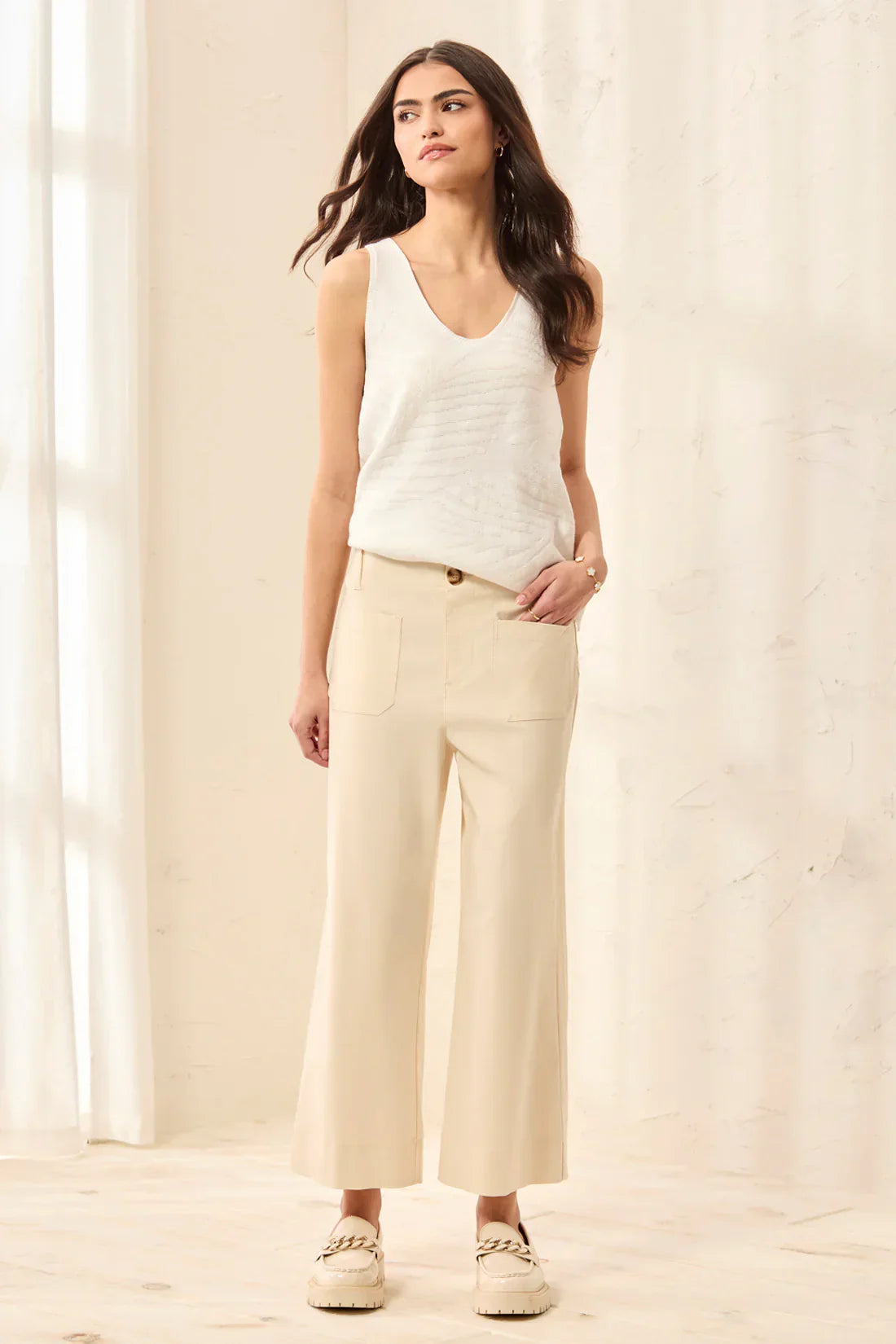 Tribal Wide-Leg Pull-On Ankle Pants - Style 30910-3875