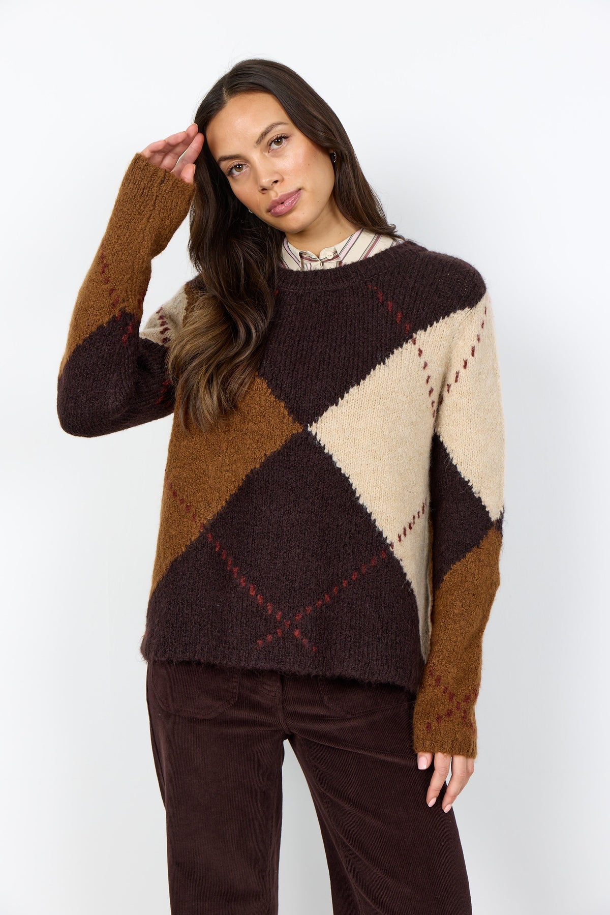 Soya Concepts  Argyle Sweater - Style 5F33865