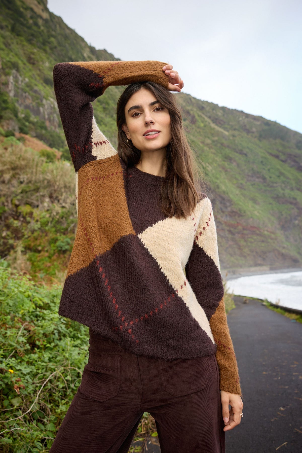 Soya Concepts  Argyle Sweater - Style 5F33865
