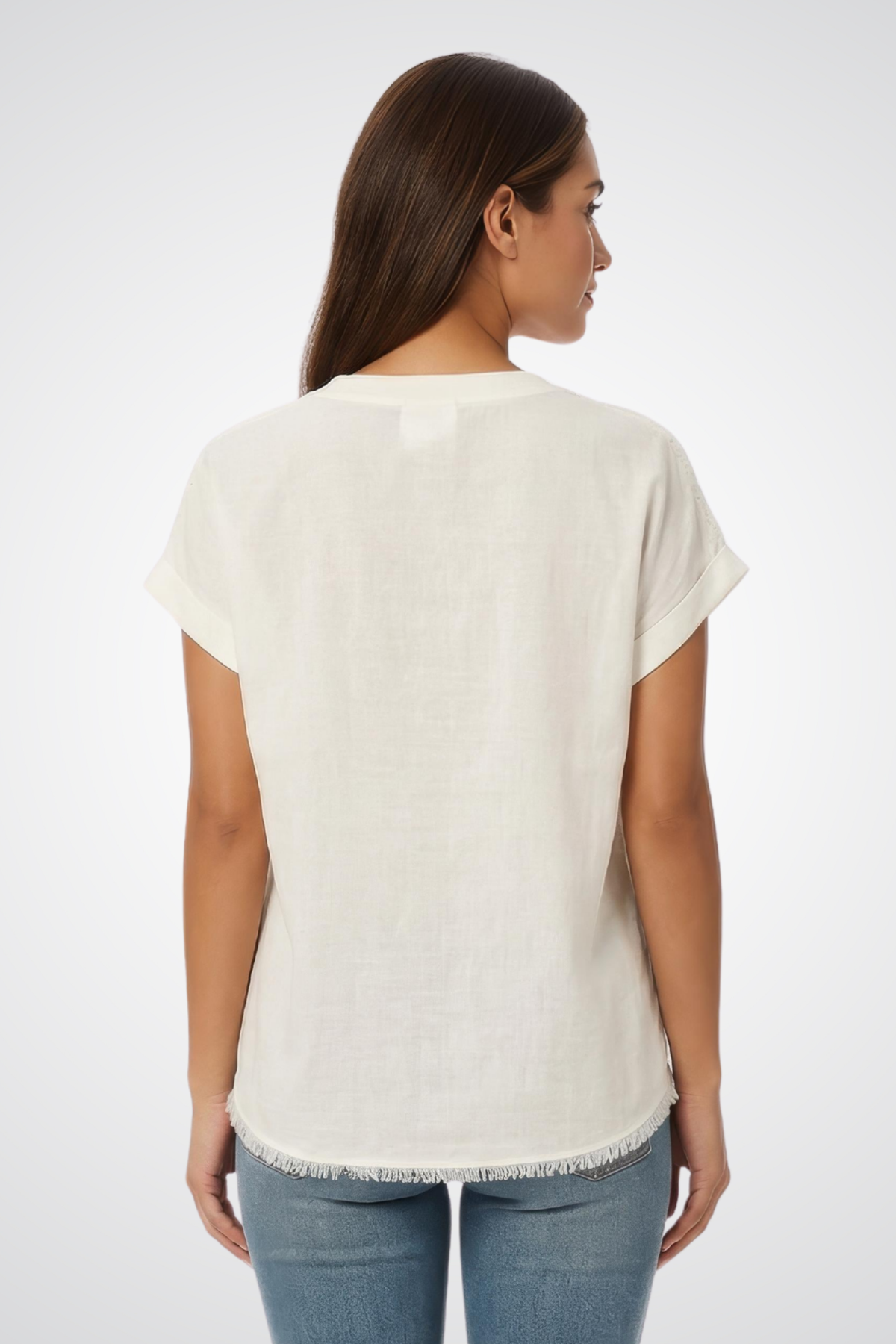 Eternelle Floral V-Neck Top - Style 4-SS26173-9