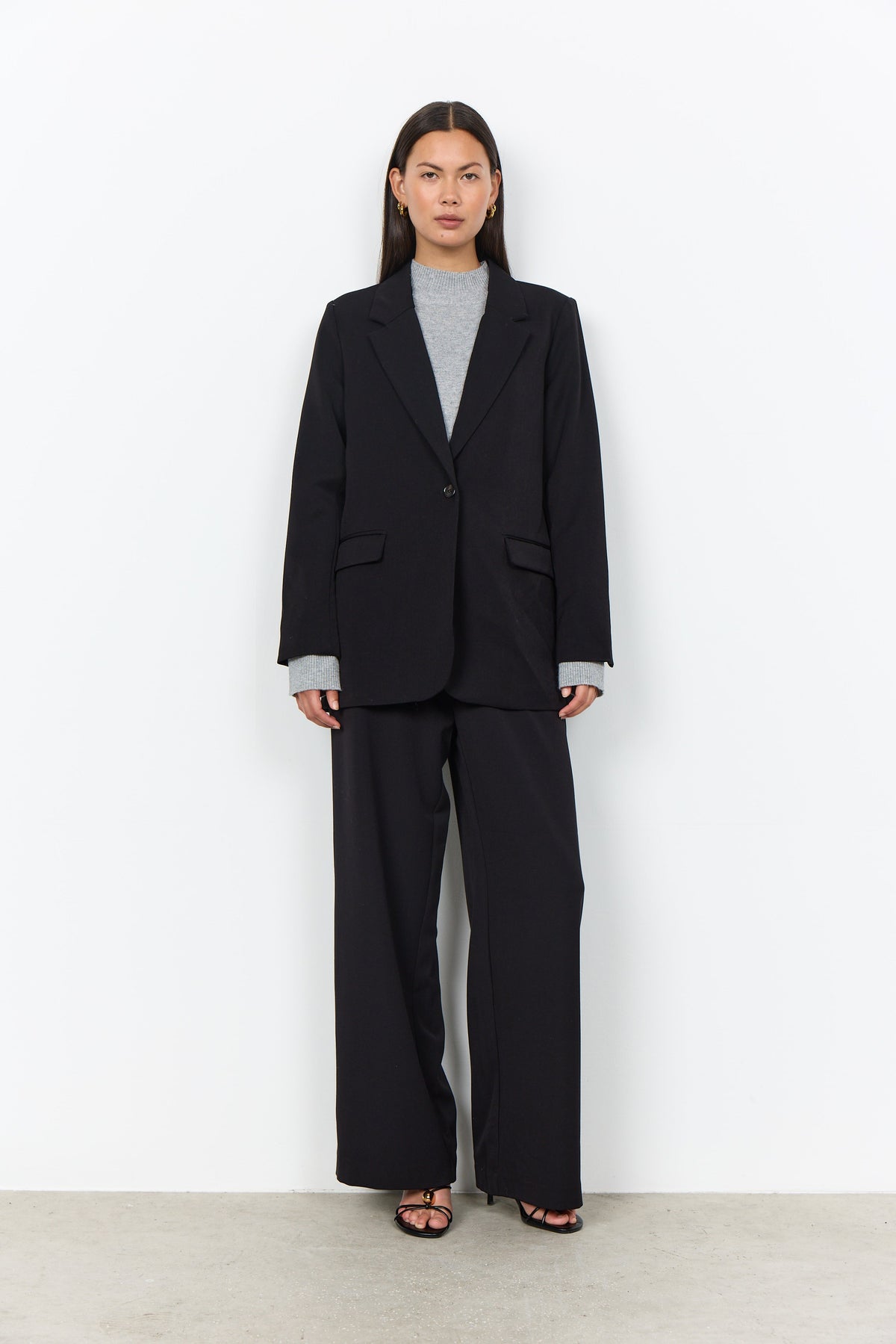 Soya Concepts Single Button Boxy Blazer - Style 5F41444