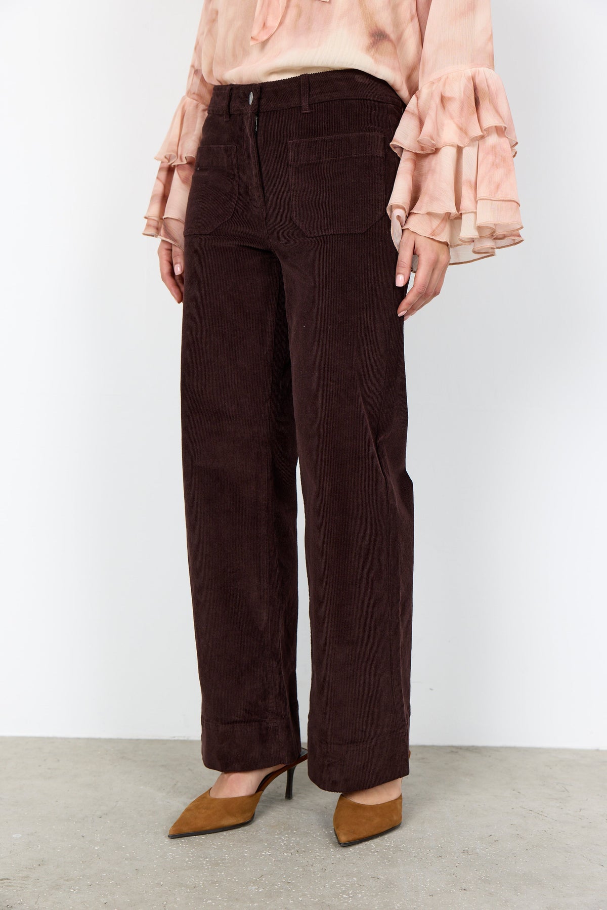 Soya Concepts Button Front Straight Leg Pant - Style 5F41930c