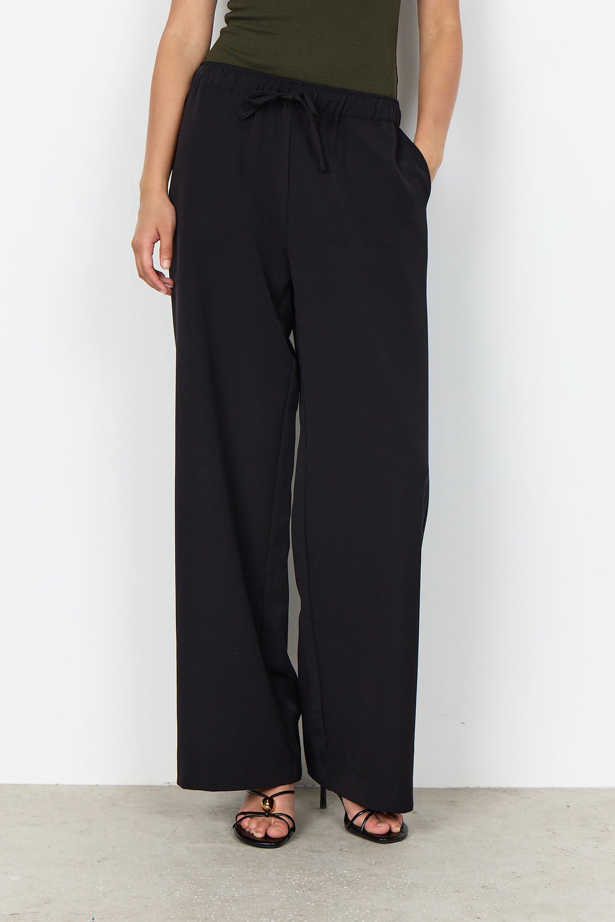 Soya Concepts Wide-Leg Drawstring Pant - Style 5F42009