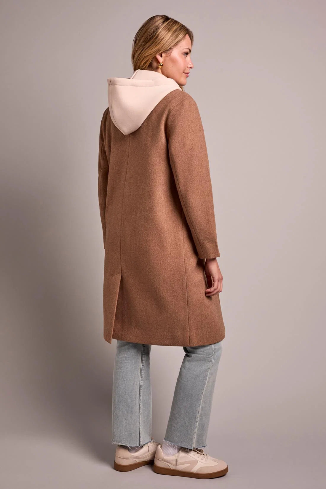 Tribal Trench Coat With Fooler Hoodie - Style 5942O-5369