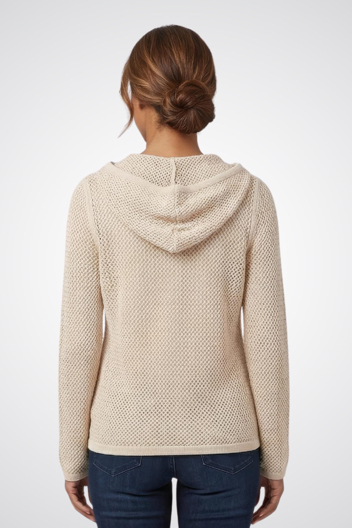 Dolcezza Hooded Zip-Front Top - Style 26302