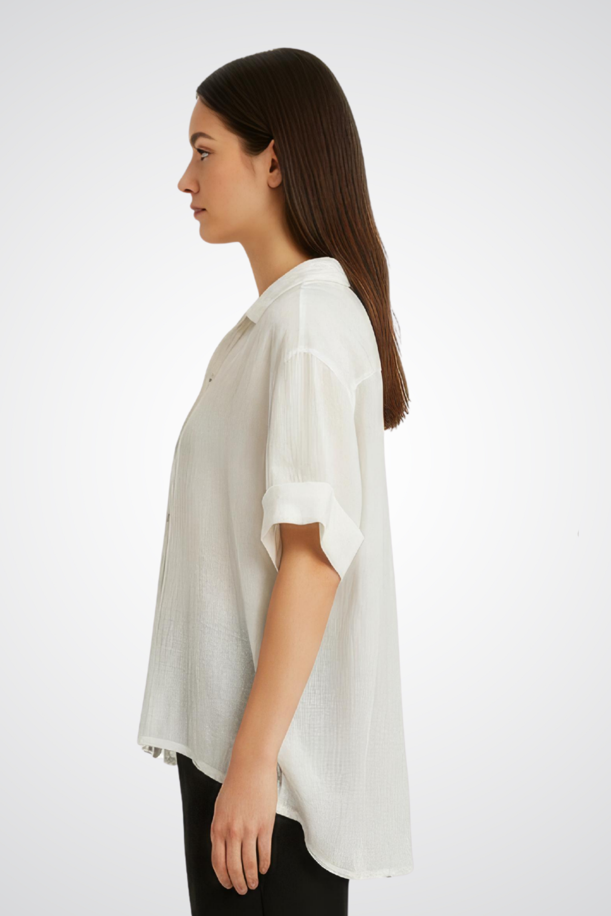 Eternelle Short-Sleeve Button-Front Top - Style 4-SS26200-9