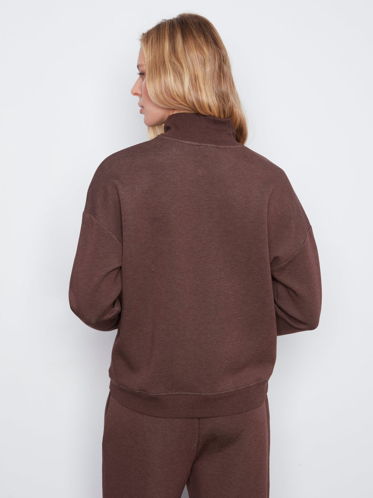 Charlie B Half-Zip High Collar Sweatshirt - Style C1454-825C