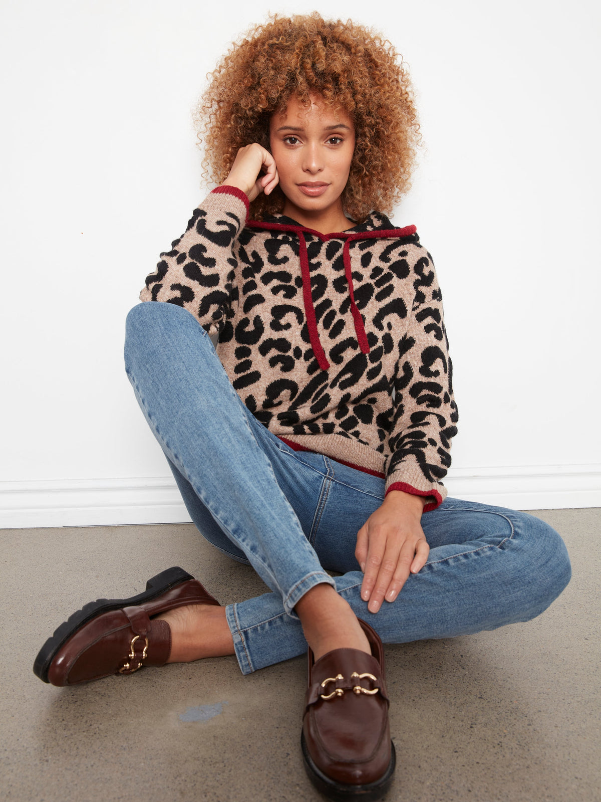 Charlie B Printed Hoodie Sweater - Style C2436J-690C