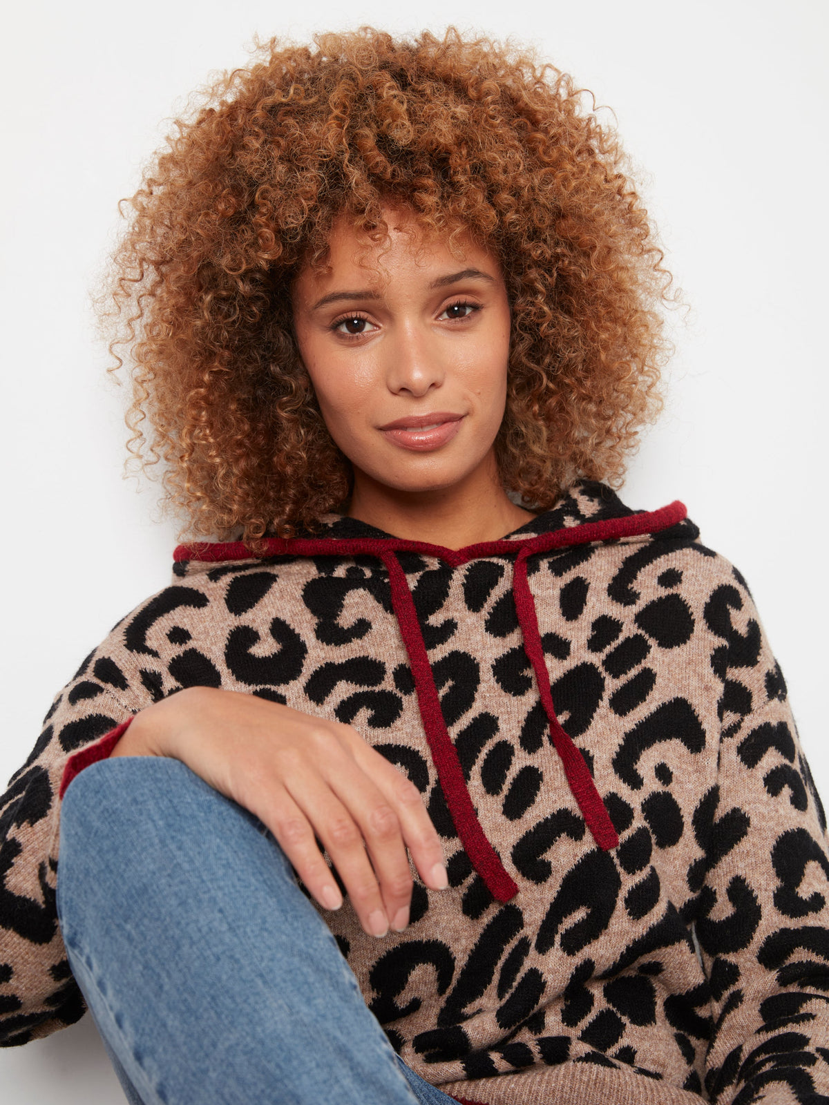 Charlie B Printed Hoodie Sweater - Style C2436J-690C