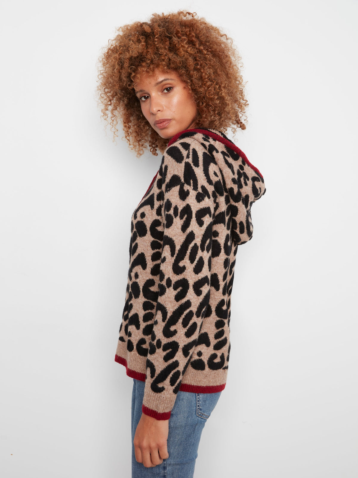 Charlie B Printed Hoodie Sweater - Style C2436J-690C