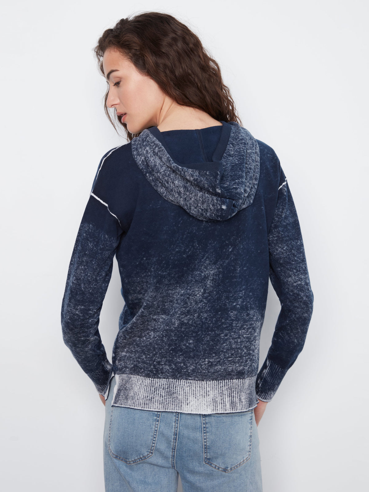 Charlie B Reverse Printed Hoodie Sweater - Style C2616RP-261B