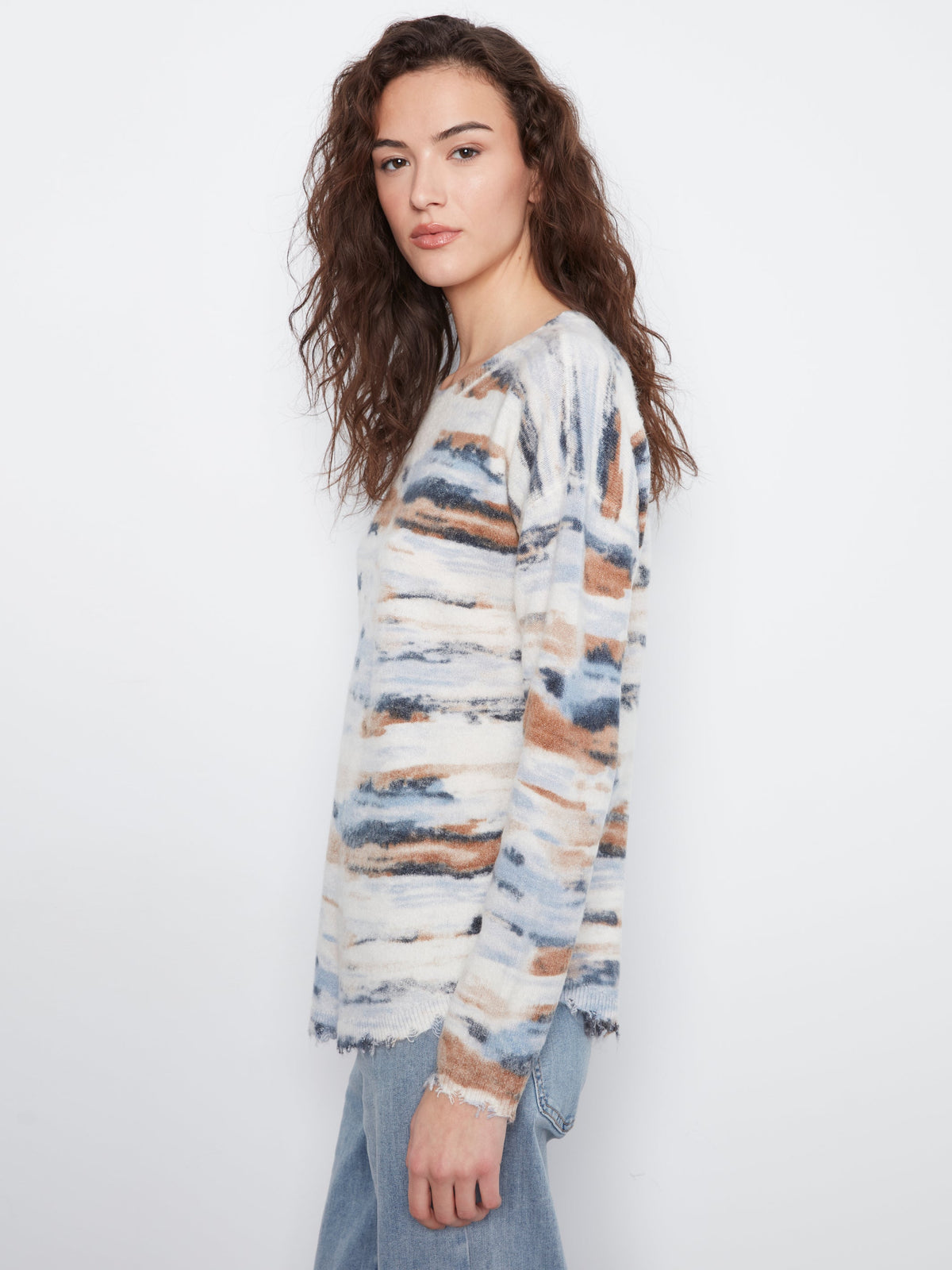 Charlie B Drop Shoulder Reversible Top - Style C2735RR-918A