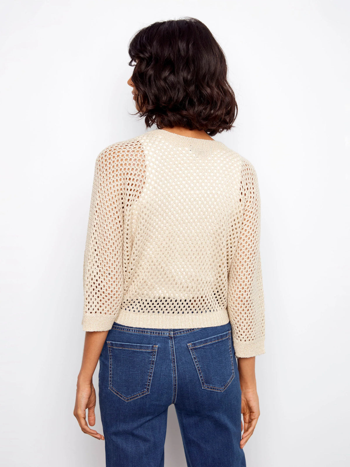 Charlie B Crochet Dolman Sweater - Style C2957-215C