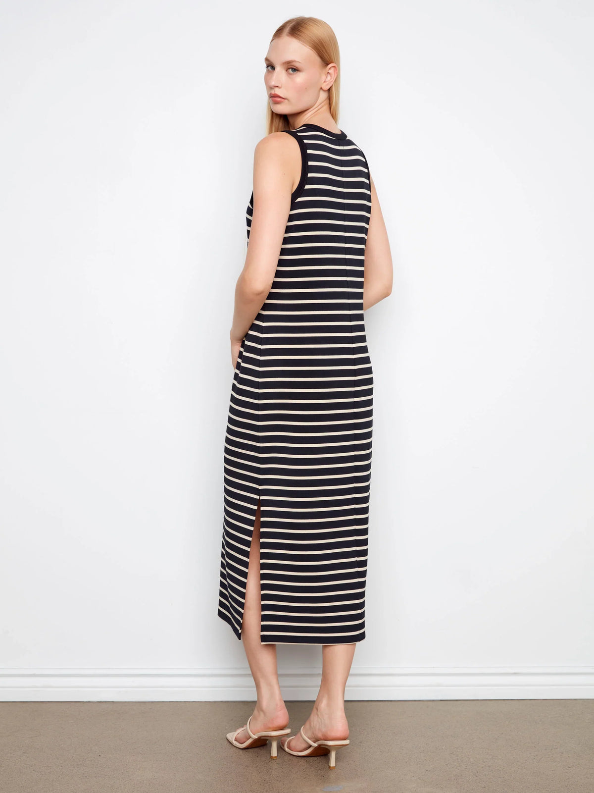 Charlie B Striped Sleeveless Dress - Style C3246-571C
