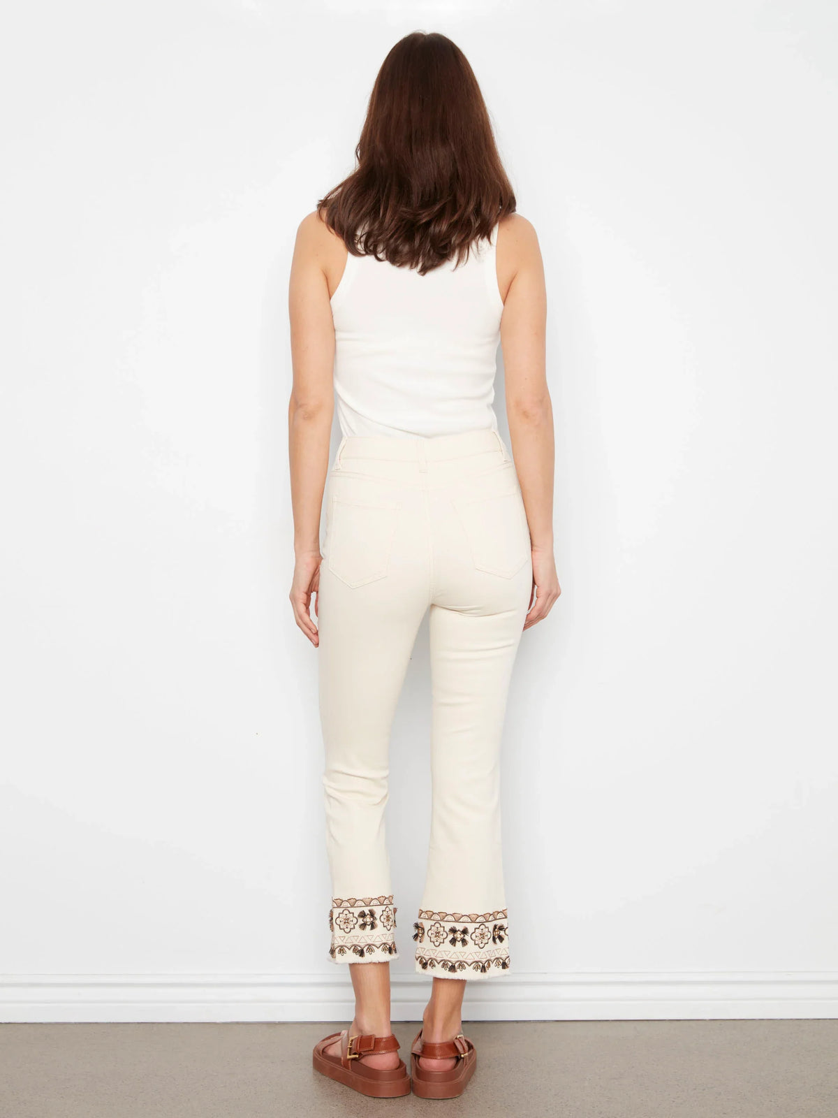 Charlie B Cropped Flared Pants - Style C5739-677B