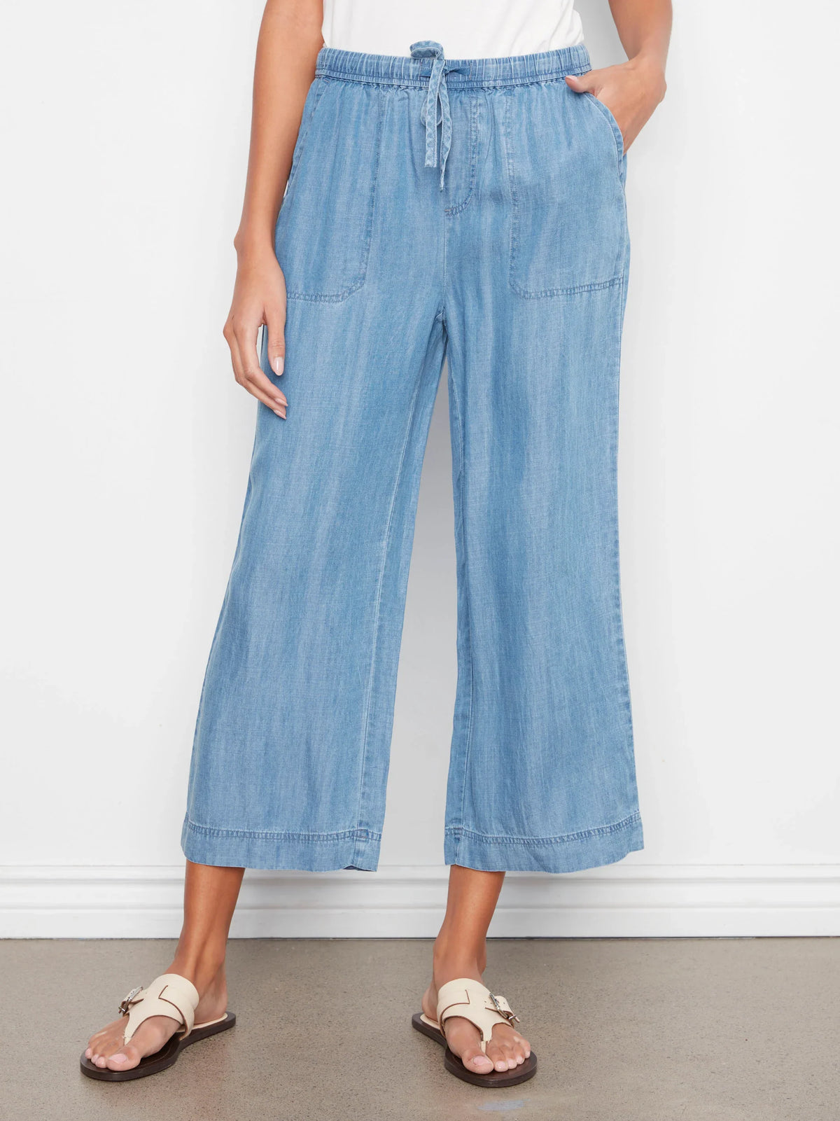 Charlie B Tencel Wide Leg Jogger Pants - Style C5768-578C