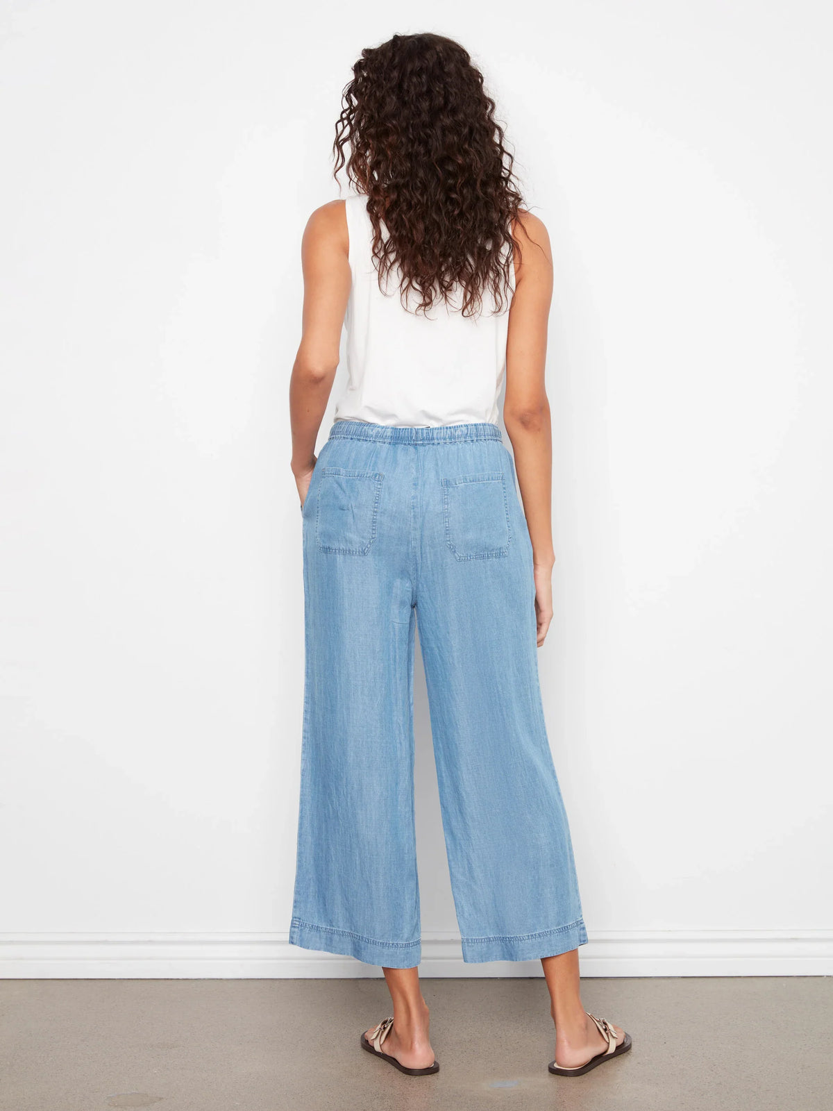 Charlie B Tencel Wide Leg Jogger Pants - Style C5768-578C