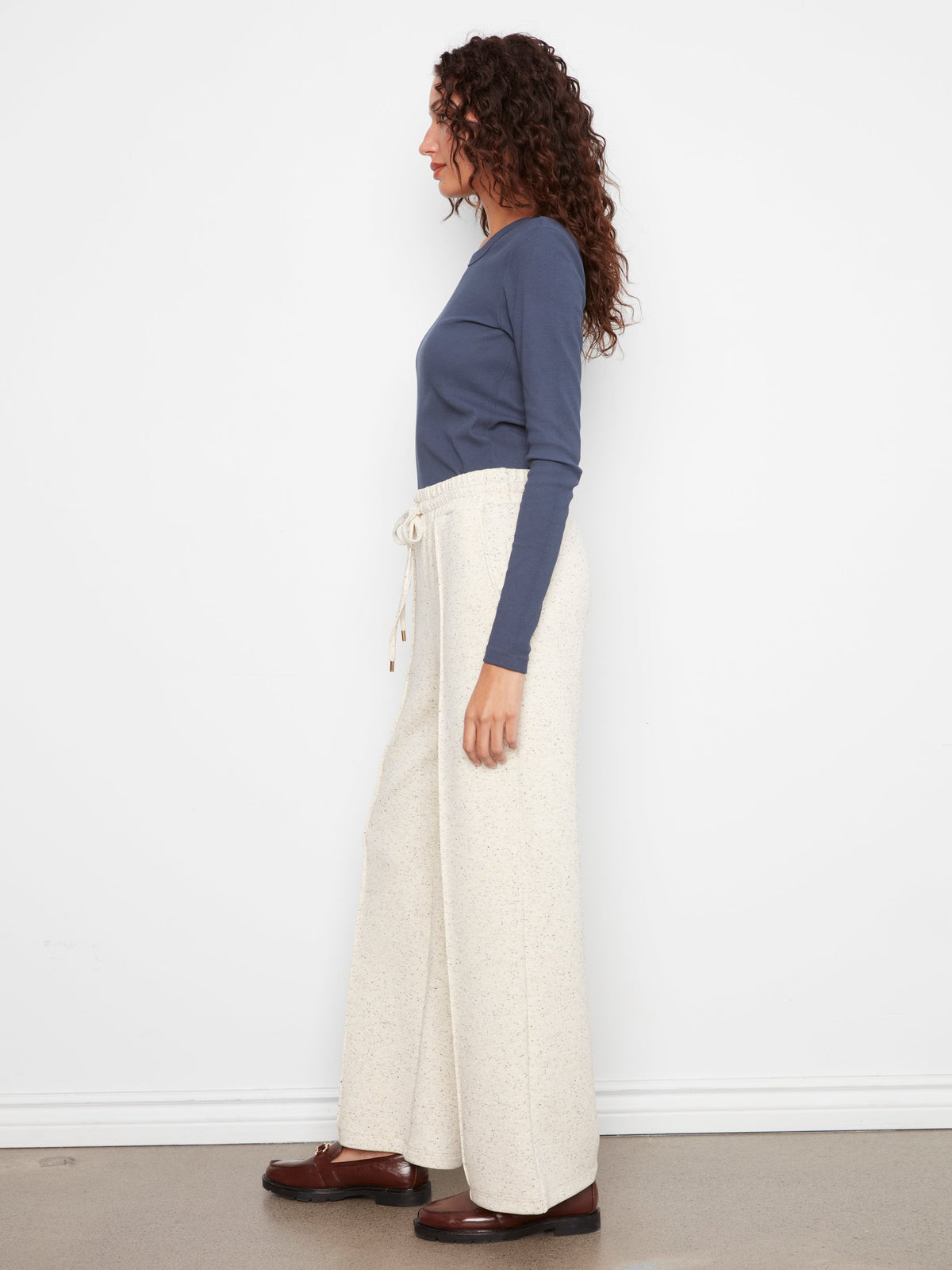 Charlie B Soft Scuba Wide Leg Jogger Pants - Style C5818-757C